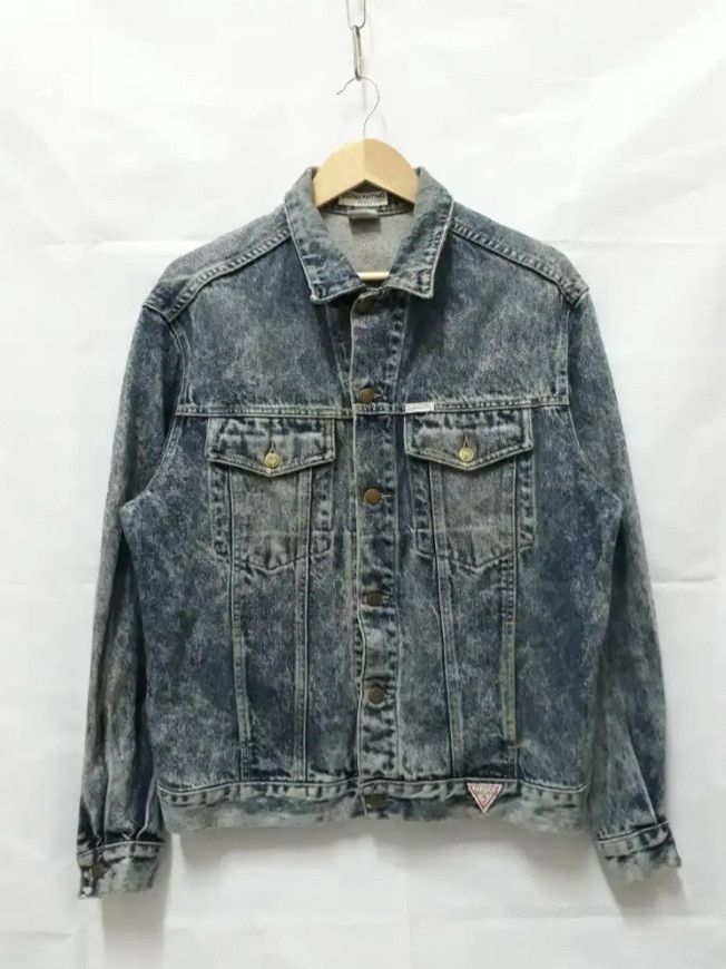 Guess 💥Vintage Guess Stonewash denim jacket Size US L / EU 52-54 / 3 - 1 Thumbnail