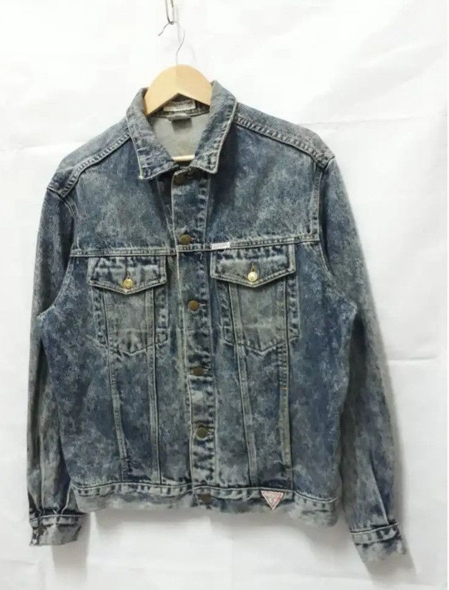 Guess 💥Vintage Guess Stonewash denim jacket Size US L / EU 52-54 / 3 - 5 Thumbnail