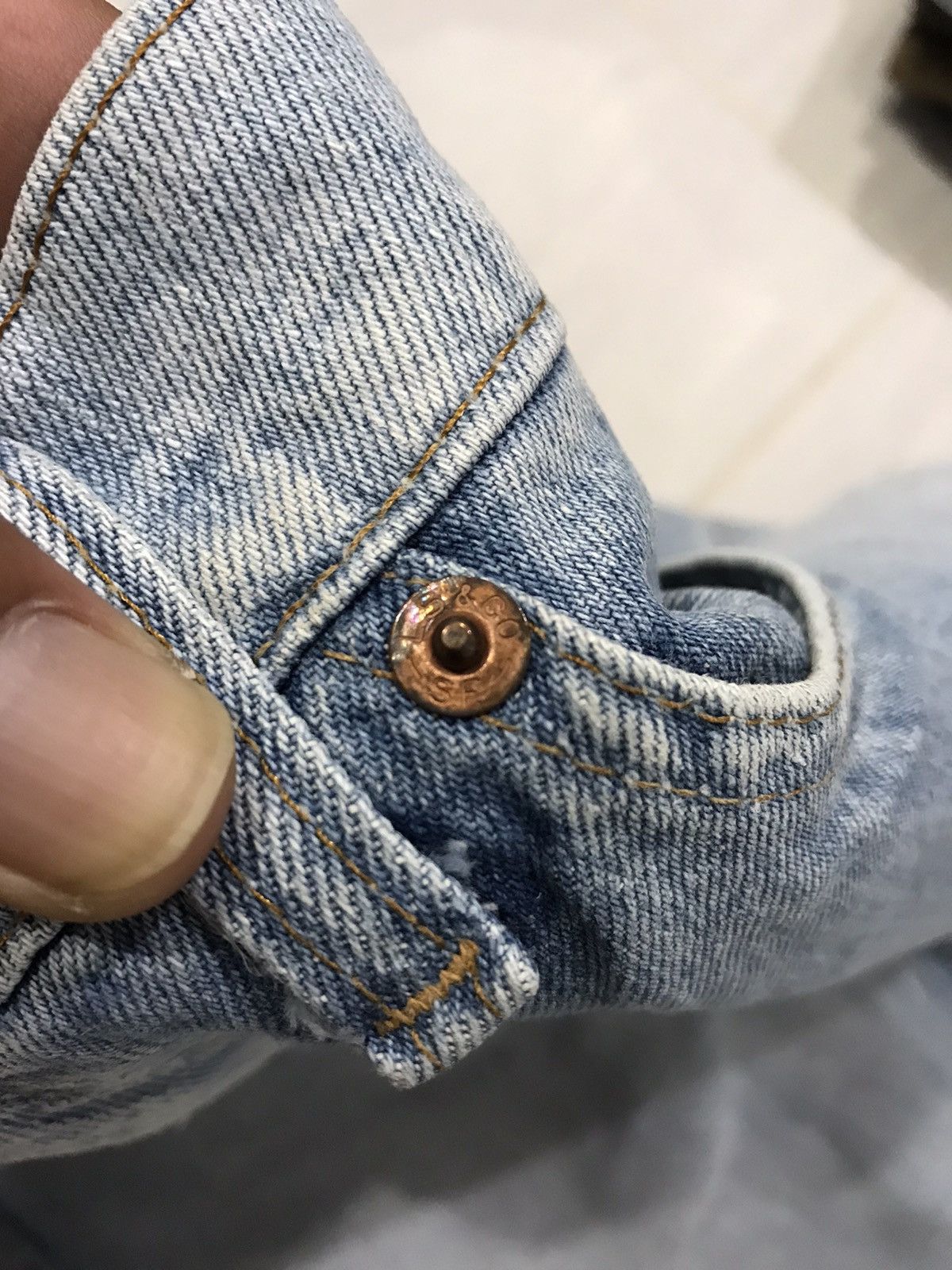 Levi's × Vintage Very Rare Vintage Levis 80s Orange Tab Button #8 Denim Size US 32 / EU 48 - 11 Thumbnail