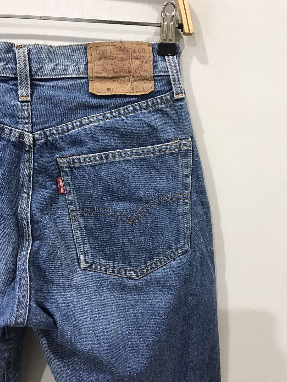 LVC × Levi's × Vintage Vintage 90s LEVIS 501 Selvedge Denim Size US 26 / EU 42 - 11 Thumbnail