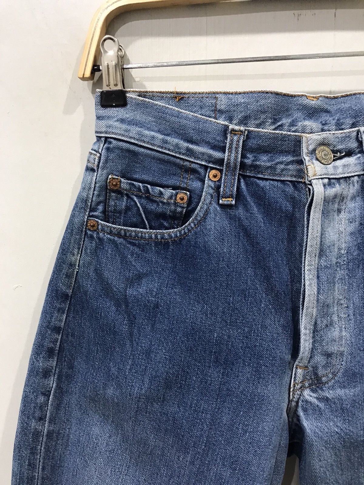 LVC × Levi's × Vintage Vintage 90s LEVIS 501 Selvedge Denim Size US 26 / EU 42 - 3 Thumbnail