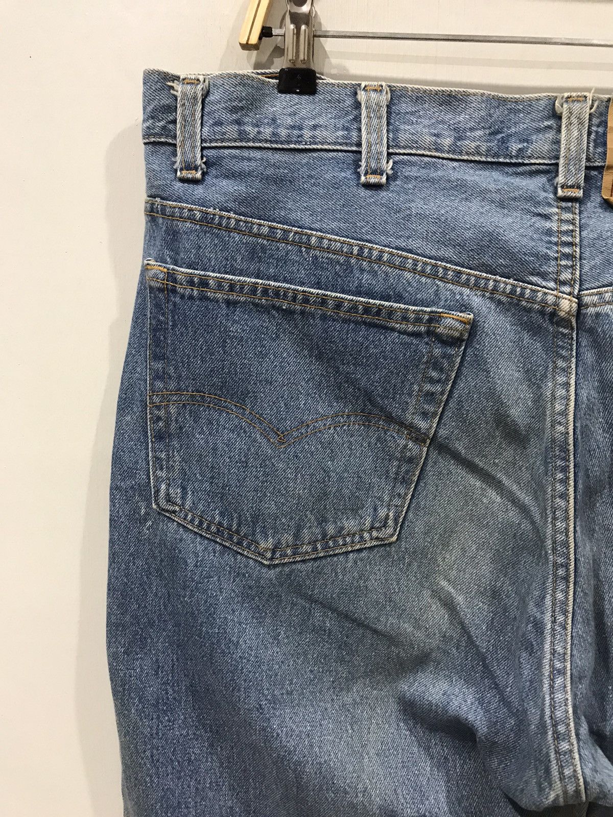 Levi's × Vintage Vintage 90s Levis 501 USA Made Button #552 Denim Size US 38 / EU 54 - 12 Thumbnail