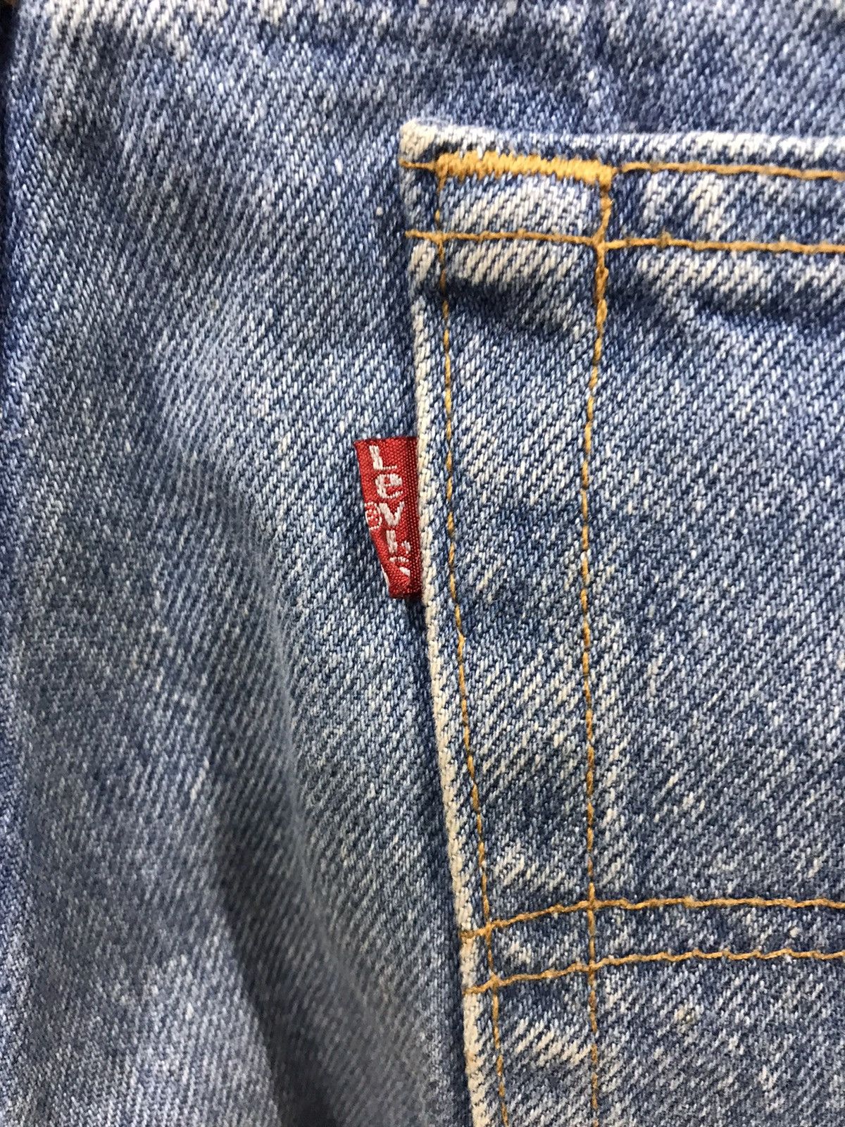 Levi's × Vintage Vintage 90s Levis 501 USA Made Button #552 Denim Size US 38 / EU 54 - 9 Thumbnail