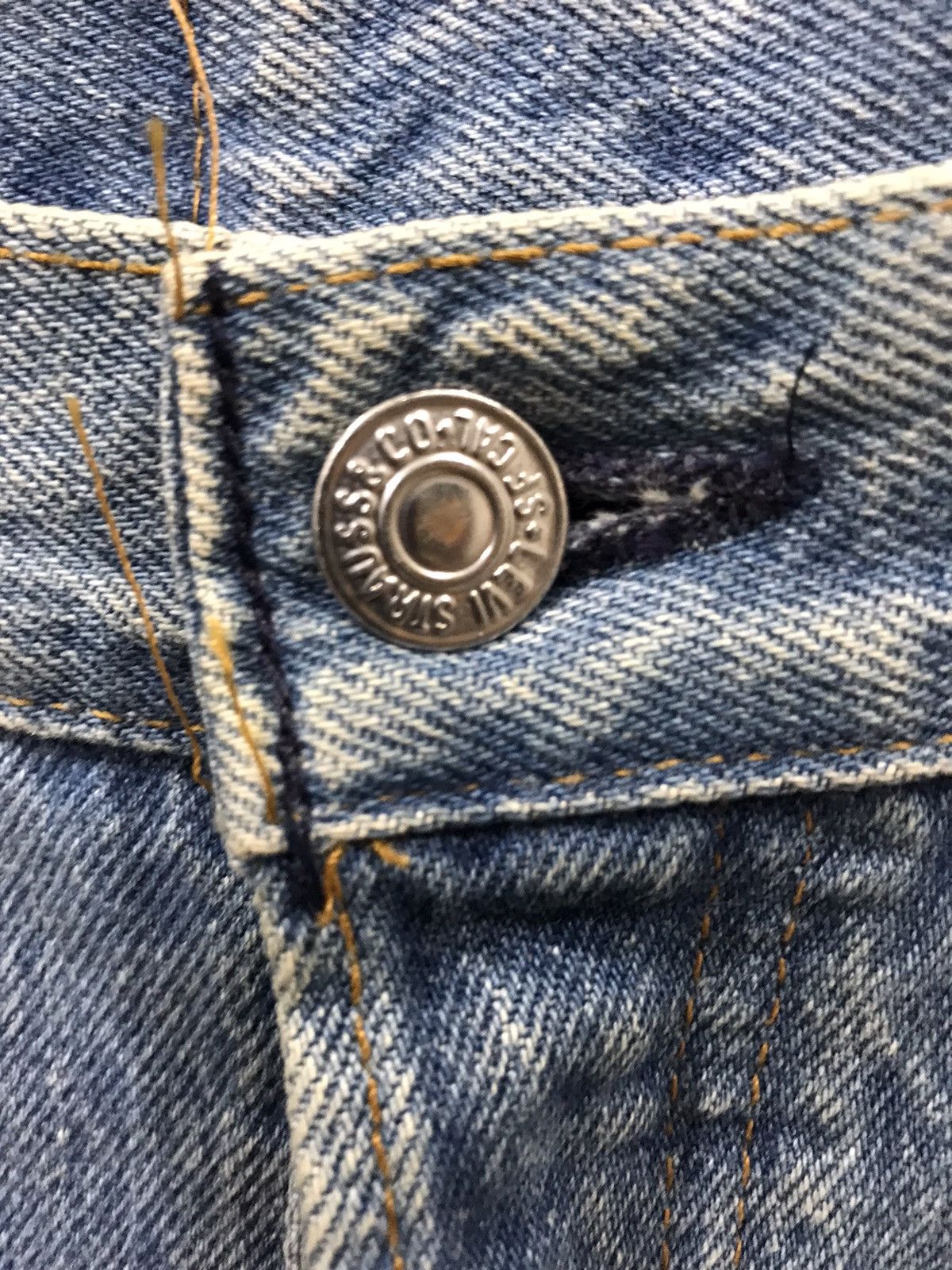 Levi's × Vintage Vintage 90s Levis 501 USA Made Button #552 Denim Size US 38 / EU 54 - 6 Thumbnail