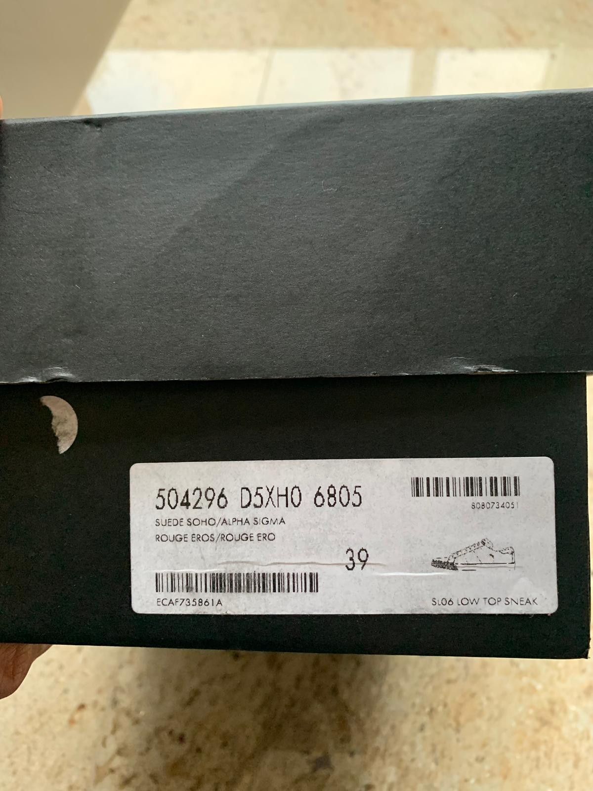 Saint Laurent Paris SL06 Low Top Sneakers in Rouge Eros Size US 6 / EU 39 - 7 Thumbnail