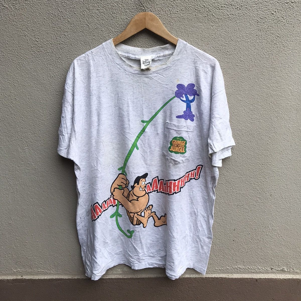 Disney Vintage 90s GEORGE OF THE JUNGLE movie tee tarzan Size US XL / EU 56 / 4 - 1 Thumbnail