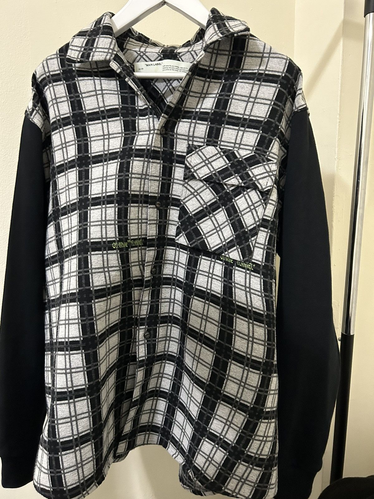 Off-White NWT "Off-White" Flannel - Rare Virgil Era Size US M / EU 48-50 / 2 - 1 Thumbnail
