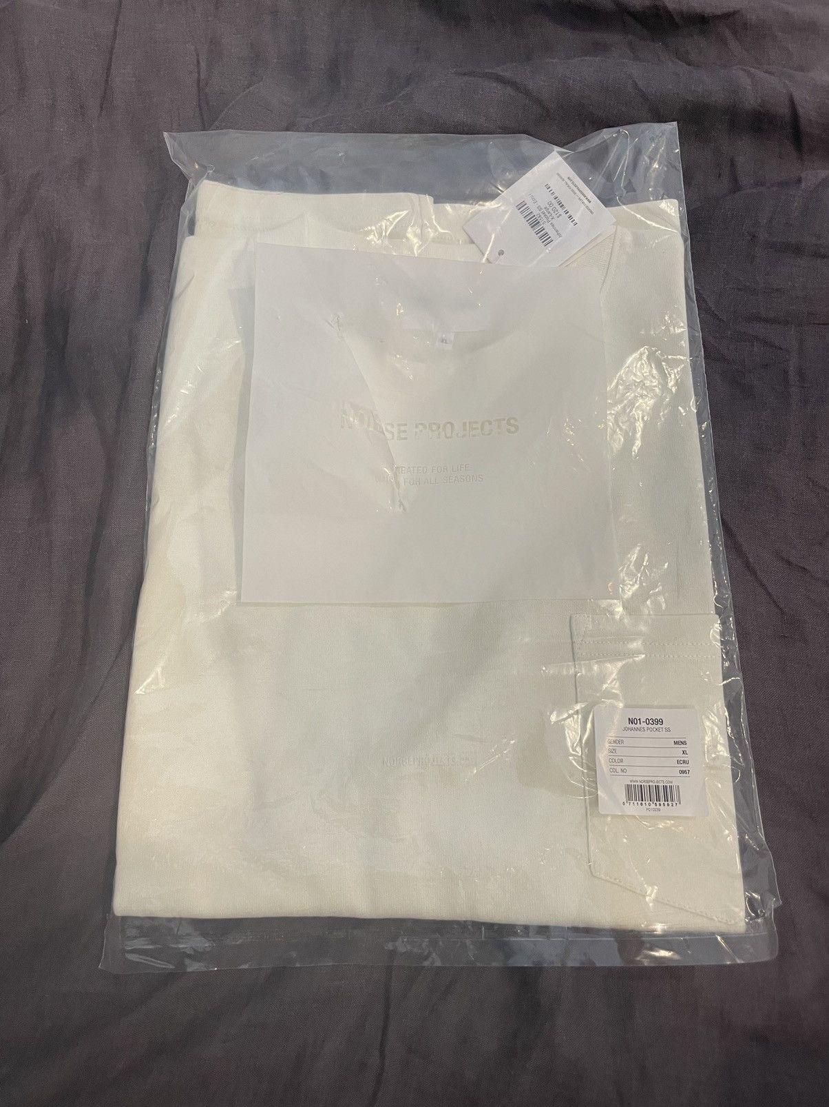 Norse Projects Norse Projects - Johannes Pocket SS - Ecru - XL Size US XL / EU 56 / 4 - 4 Thumbnail