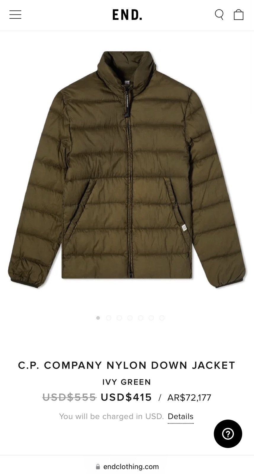 C.P. Company C.P. Company - Short Jacket Nylon Garment Dyed - Ivy Green Size US L / EU 52-54 / 3 - 1 Thumbnail