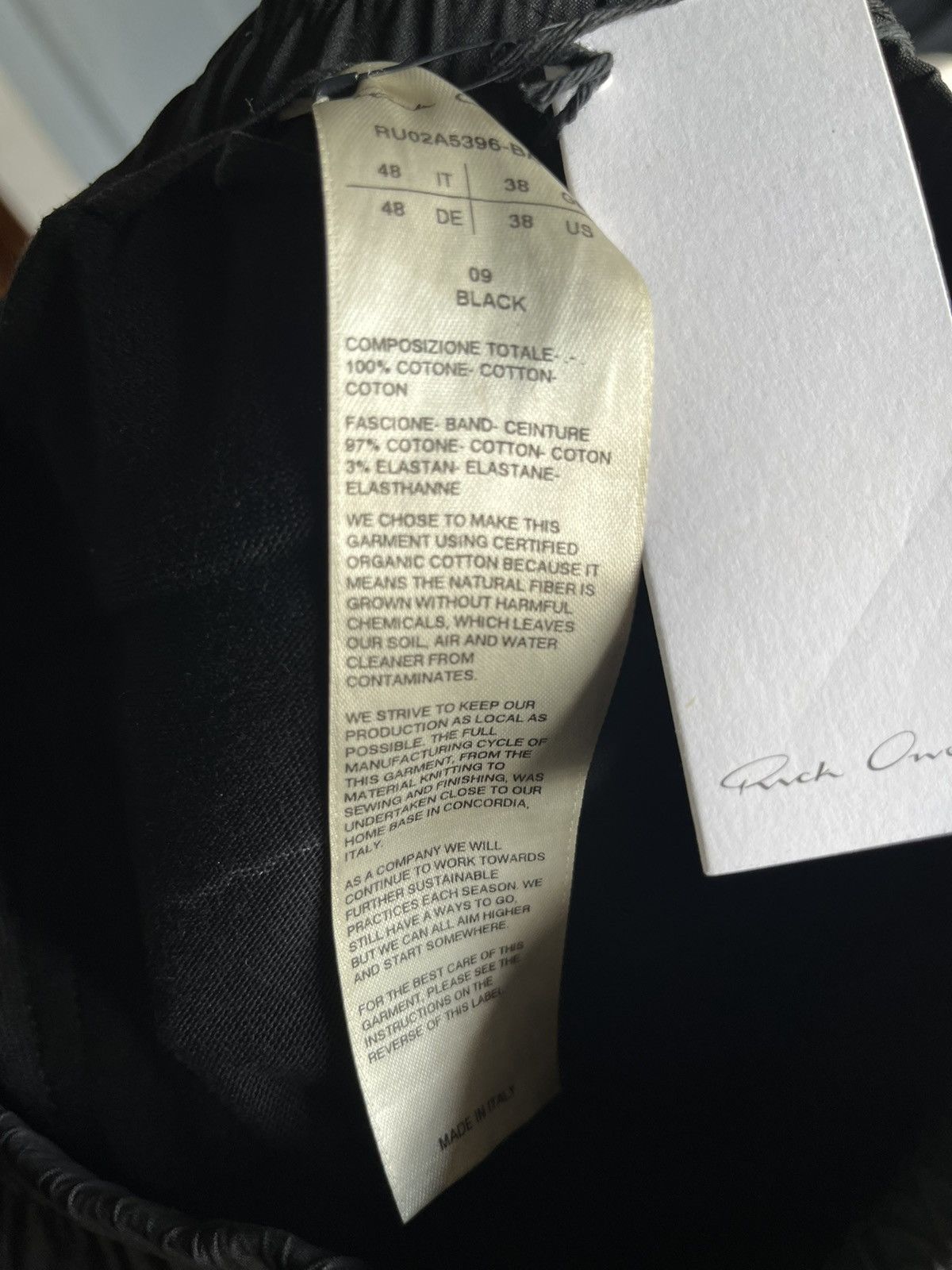 Rick Owens × Rick Owens Drkshdw Rick Owens Mastodon Cargo Jogger Sweat Pants Black Size US 30 / EU 46 - 7 Thumbnail