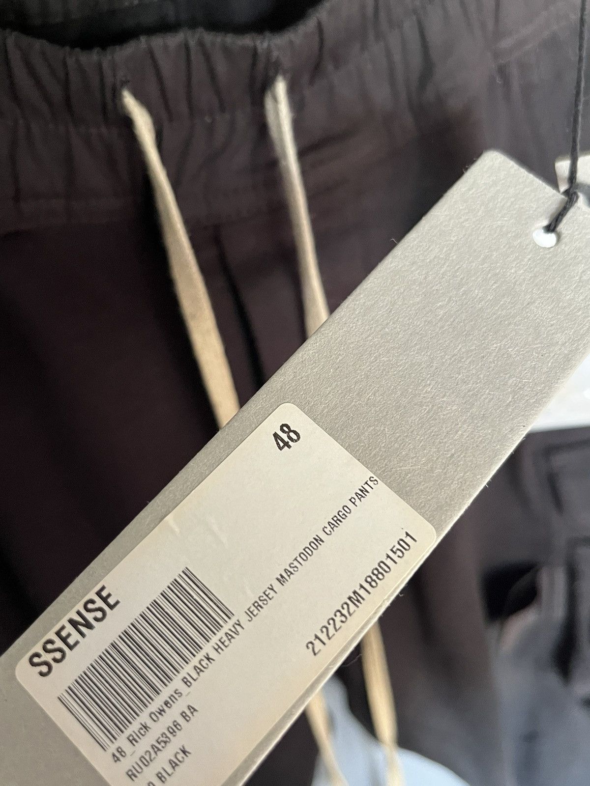 Rick Owens × Rick Owens Drkshdw Rick Owens Mastodon Cargo Jogger Sweat Pants Black Size US 30 / EU 46 - 3 Thumbnail