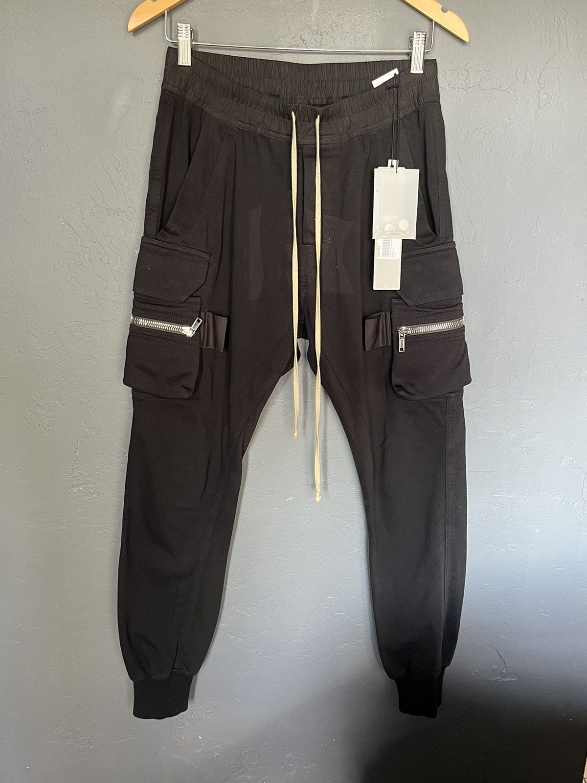 Rick Owens Rick Owens Mastodon Cargo Jogger Sweat Pants Black | Grailed