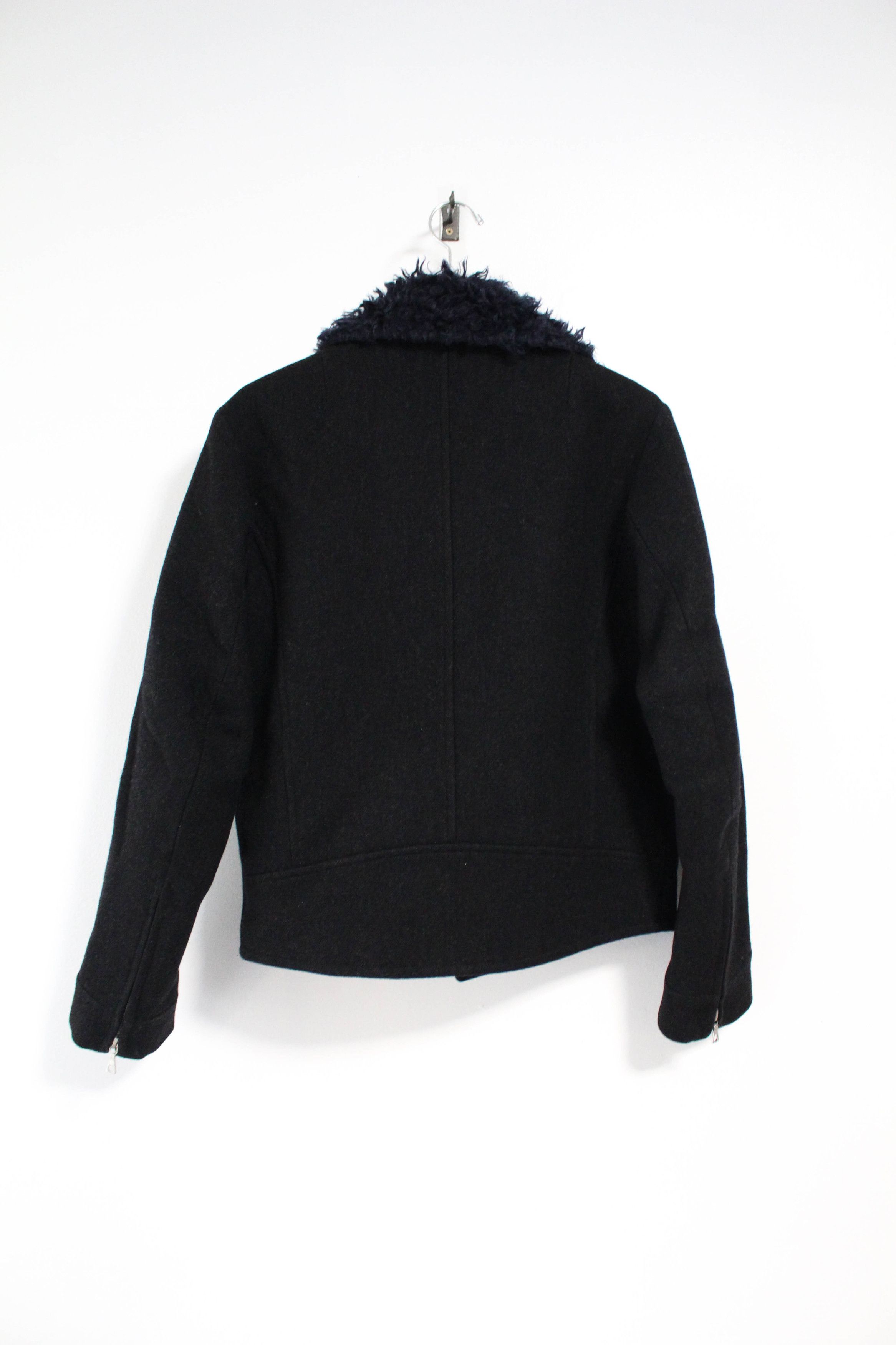 Dries Van Noten Fur Golden Fox Wool Rider Jacket | Grailed