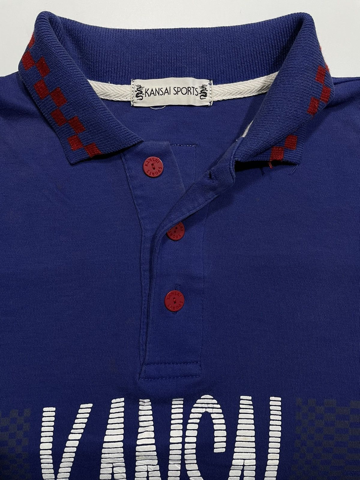 Kansai Yamamoto × Vintage Vintage Kansai Yamamoto Sports 80s 90s polo shirt center log Size US XL / EU 56 / 4 - 4 Thumbnail