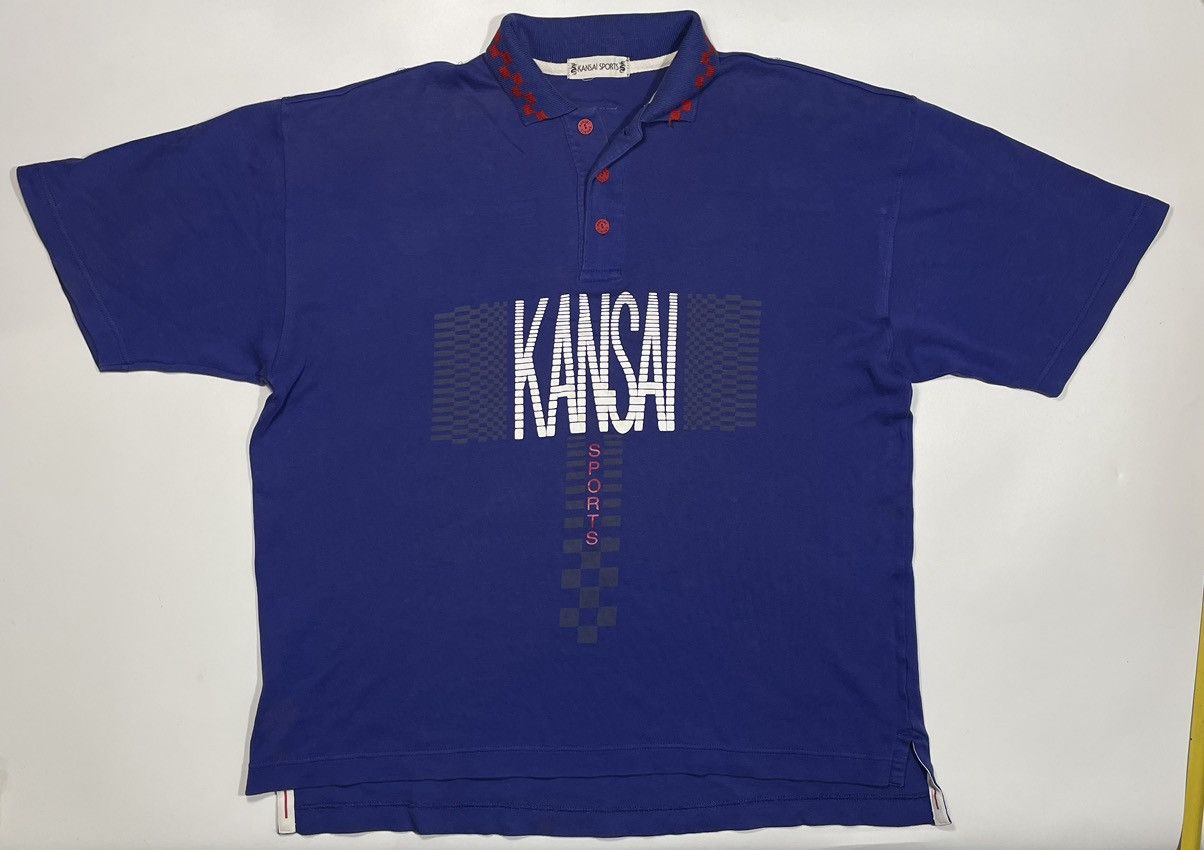 Kansai Yamamoto × Vintage Vintage Kansai Yamamoto Sports 80s 90s polo shirt center log Size US XL / EU 56 / 4 - 2 Thumbnail