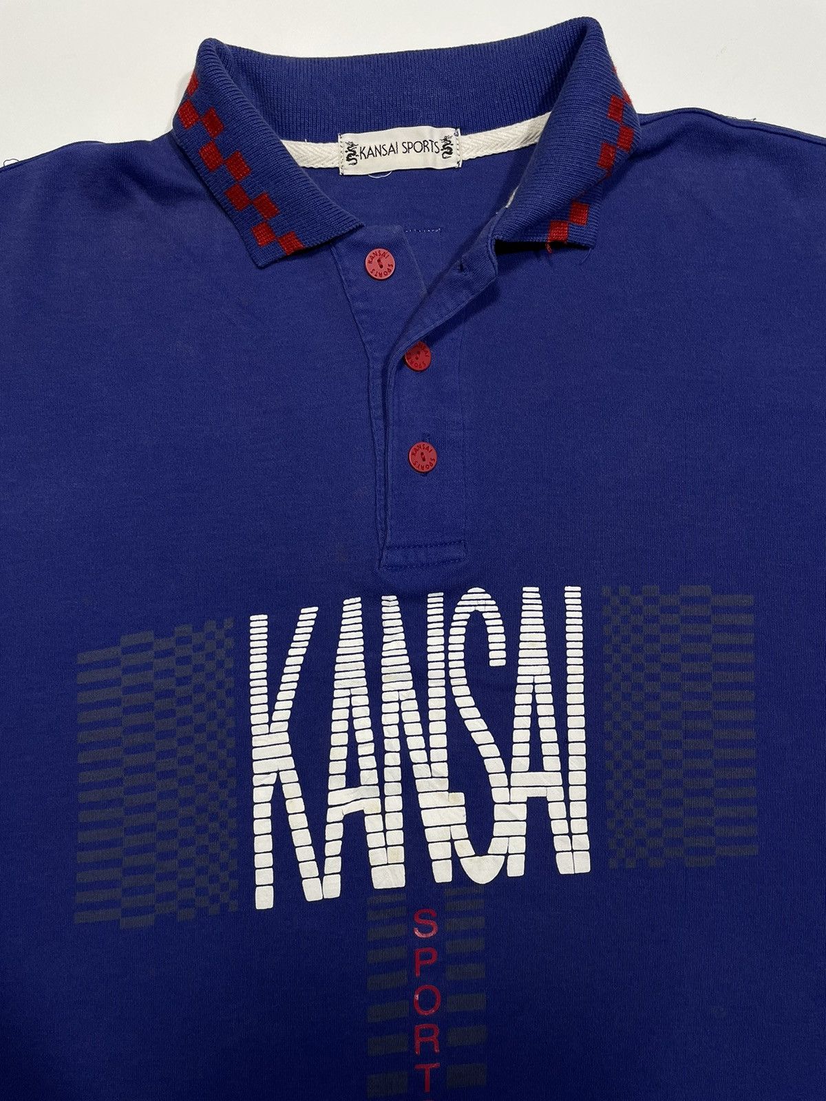 Kansai Yamamoto × Vintage Vintage Kansai Yamamoto Sports 80s 90s polo shirt center log Size US XL / EU 56 / 4 - 3 Thumbnail