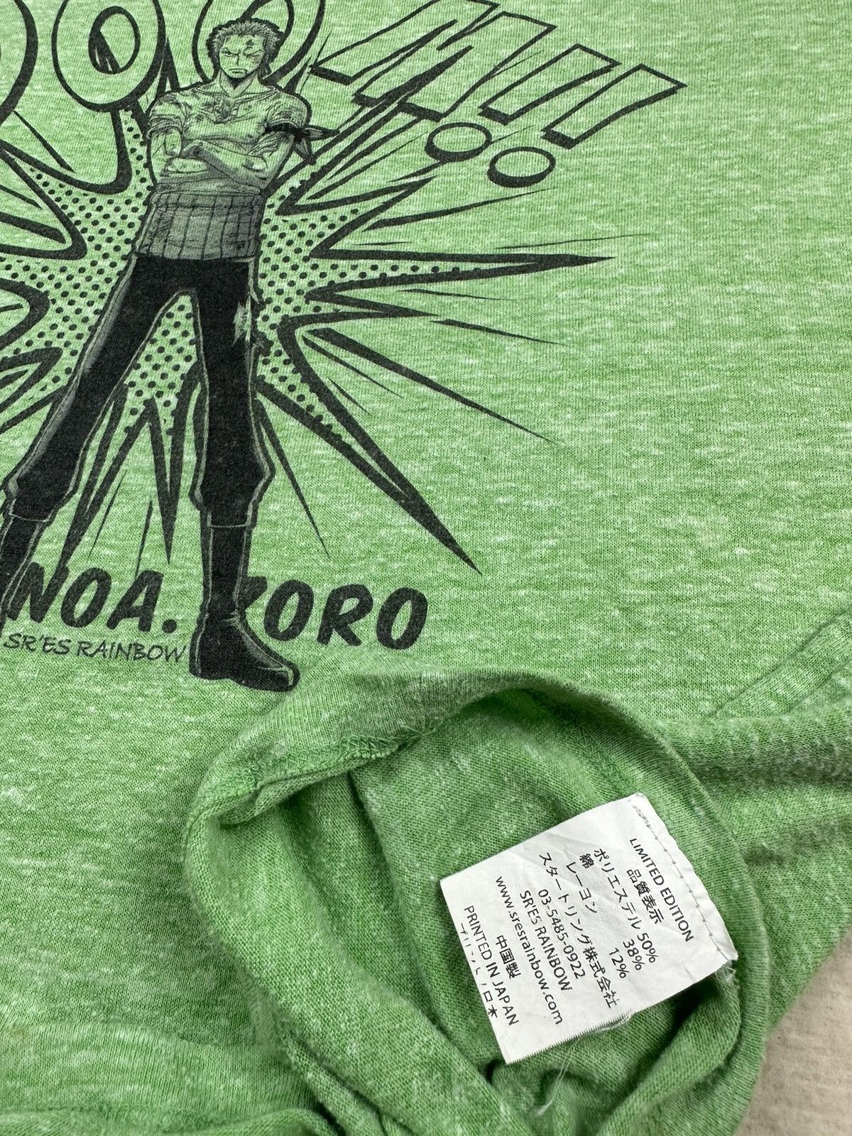 One Piece × Vintage 🔥SUPER RARE🔥VTG ONE PIECE TEE TRI BLEND RORONOA ZORO Size US M / EU 48-50 / 2 - 7 Thumbnail