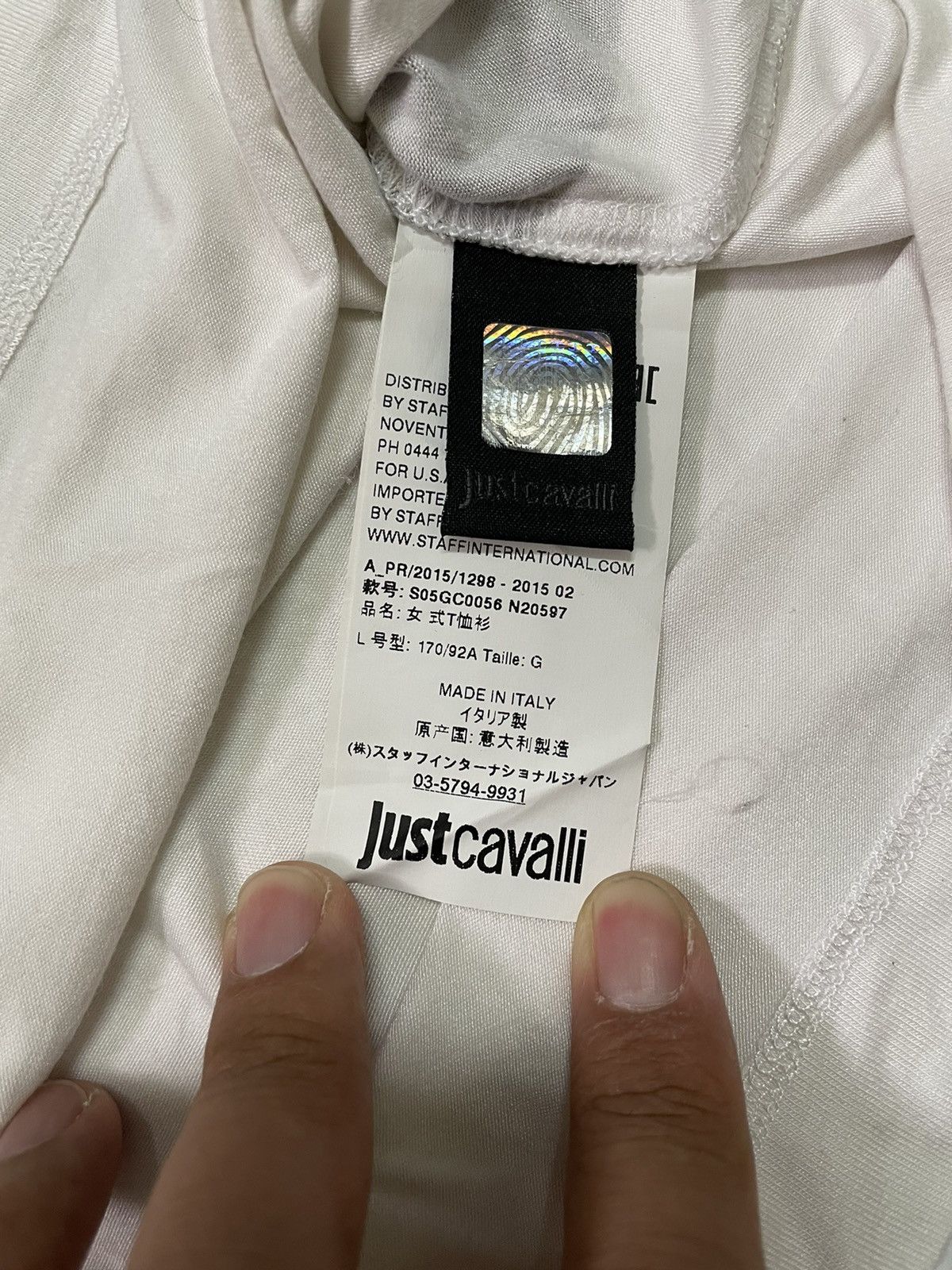Just Cavalli JUST Cavalli Italy Designer T-Shirt Size US L / EU 52-54 / 3 - 7 Thumbnail