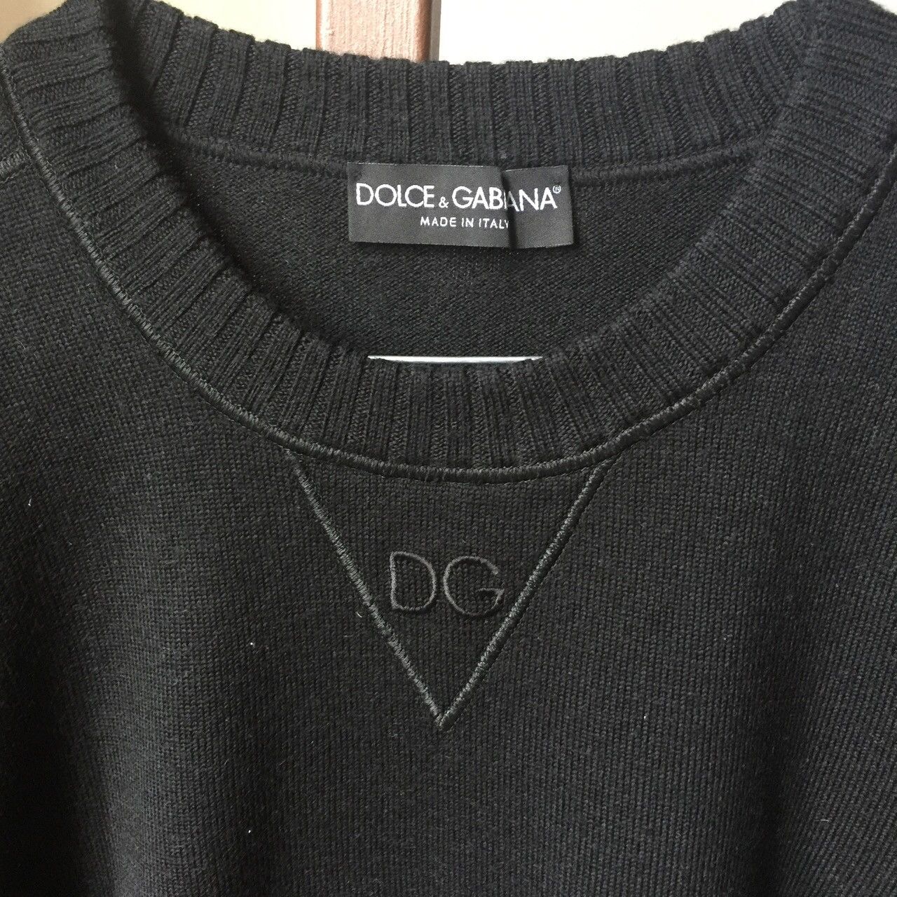 Dolce & Gabbana Black Wool Sweatshirt Size US S / EU 44-46 / 1 - 2 Thumbnail
