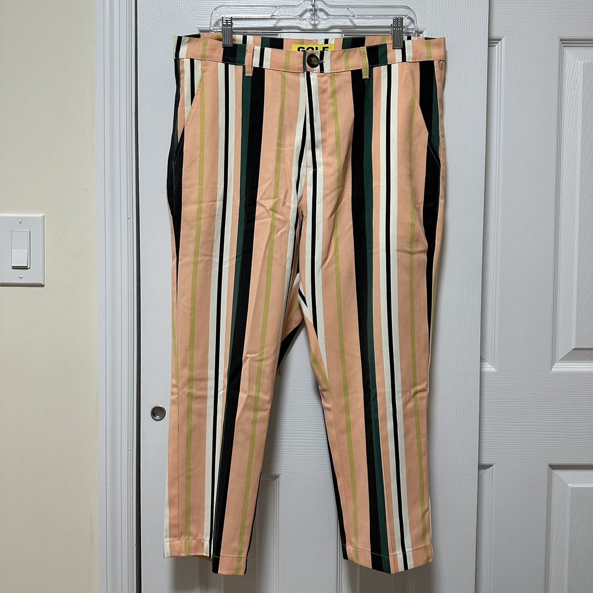 Golf Wang Golf Wang striped pants Kiwi L 34 Grailed