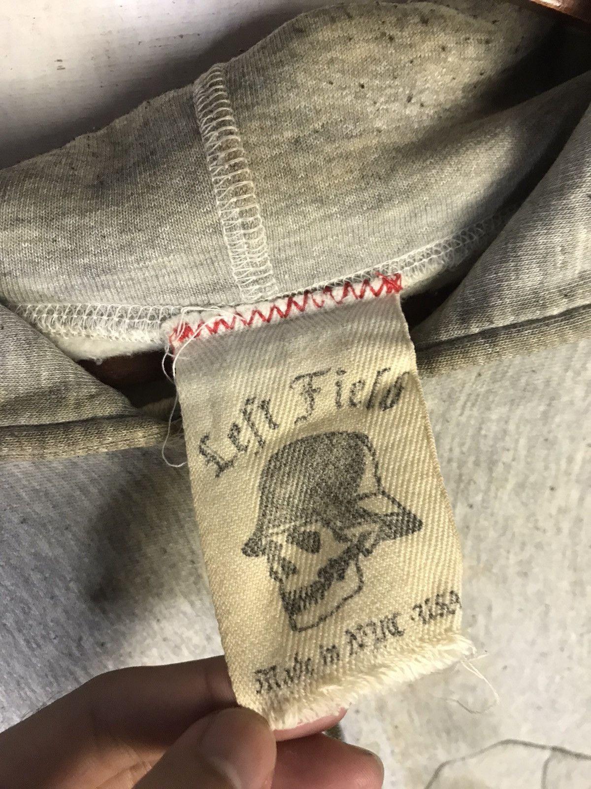 American Apparel × Vintage Left Field NYC USA Skull Distressed Zipper Hoodie Size US S / EU 44-46 / 1 - 16 Thumbnail