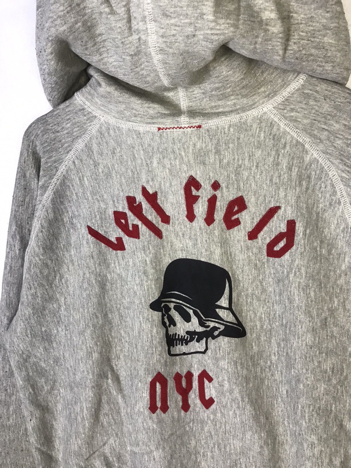 American Apparel × Vintage Left Field NYC USA Skull Distressed Zipper Hoodie Size US S / EU 44-46 / 1 - 7 Thumbnail