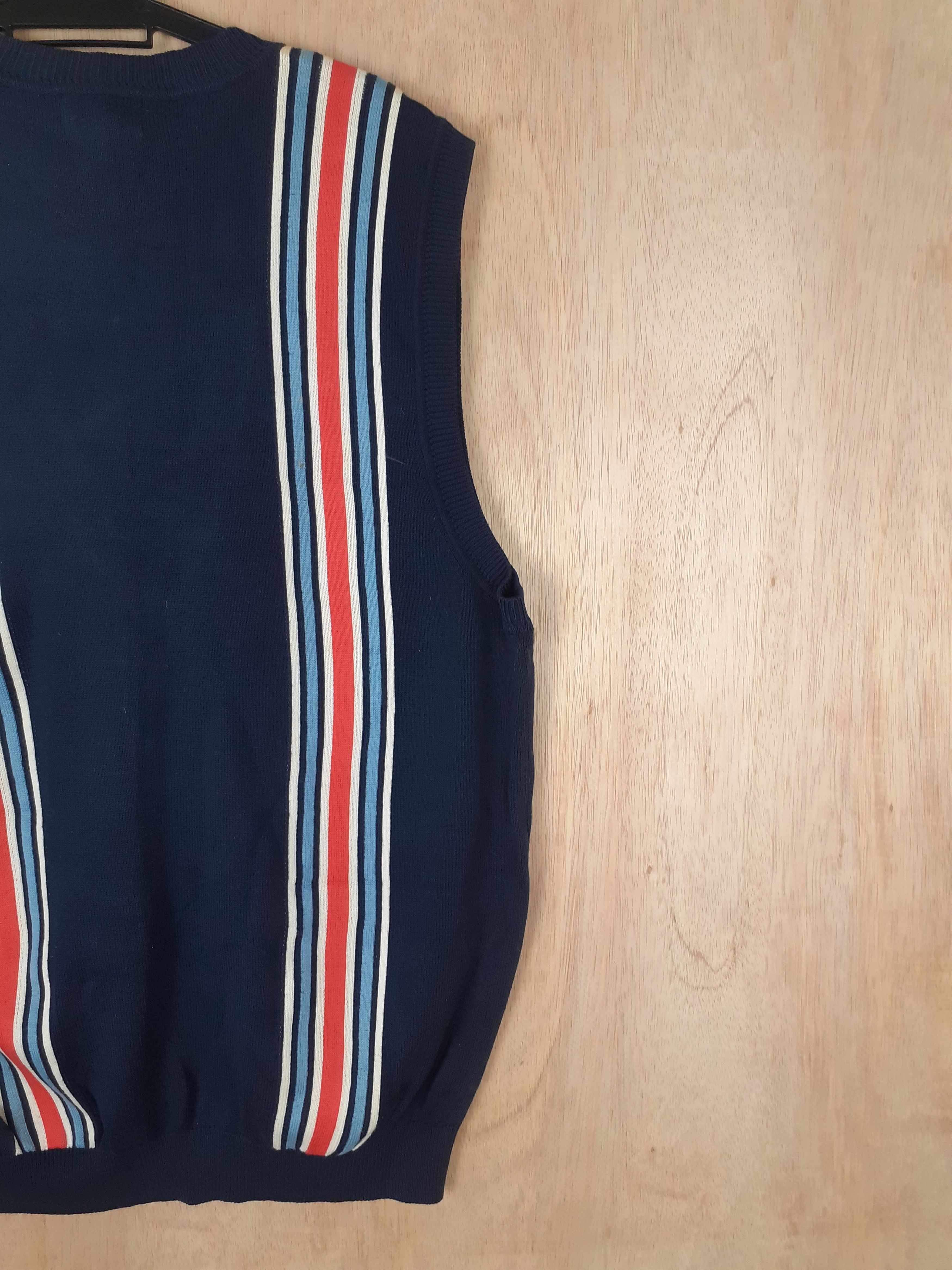 Japanese Brand × Vintage Pearly Gates dark blue cardigan vest #3635 Size US L / EU 52-54 / 3 - 12 Thumbnail