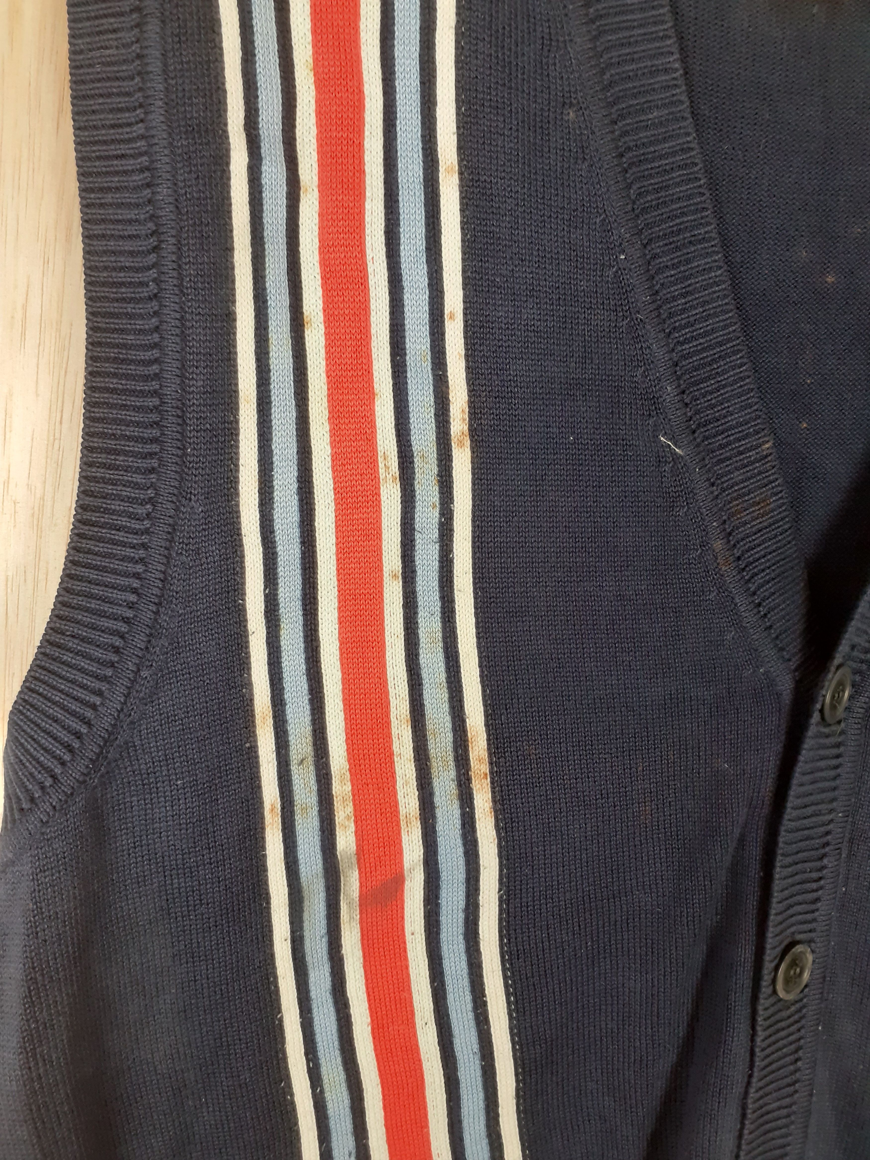 Japanese Brand × Vintage Pearly Gates dark blue cardigan vest #3635 Size US L / EU 52-54 / 3 - 3 Thumbnail