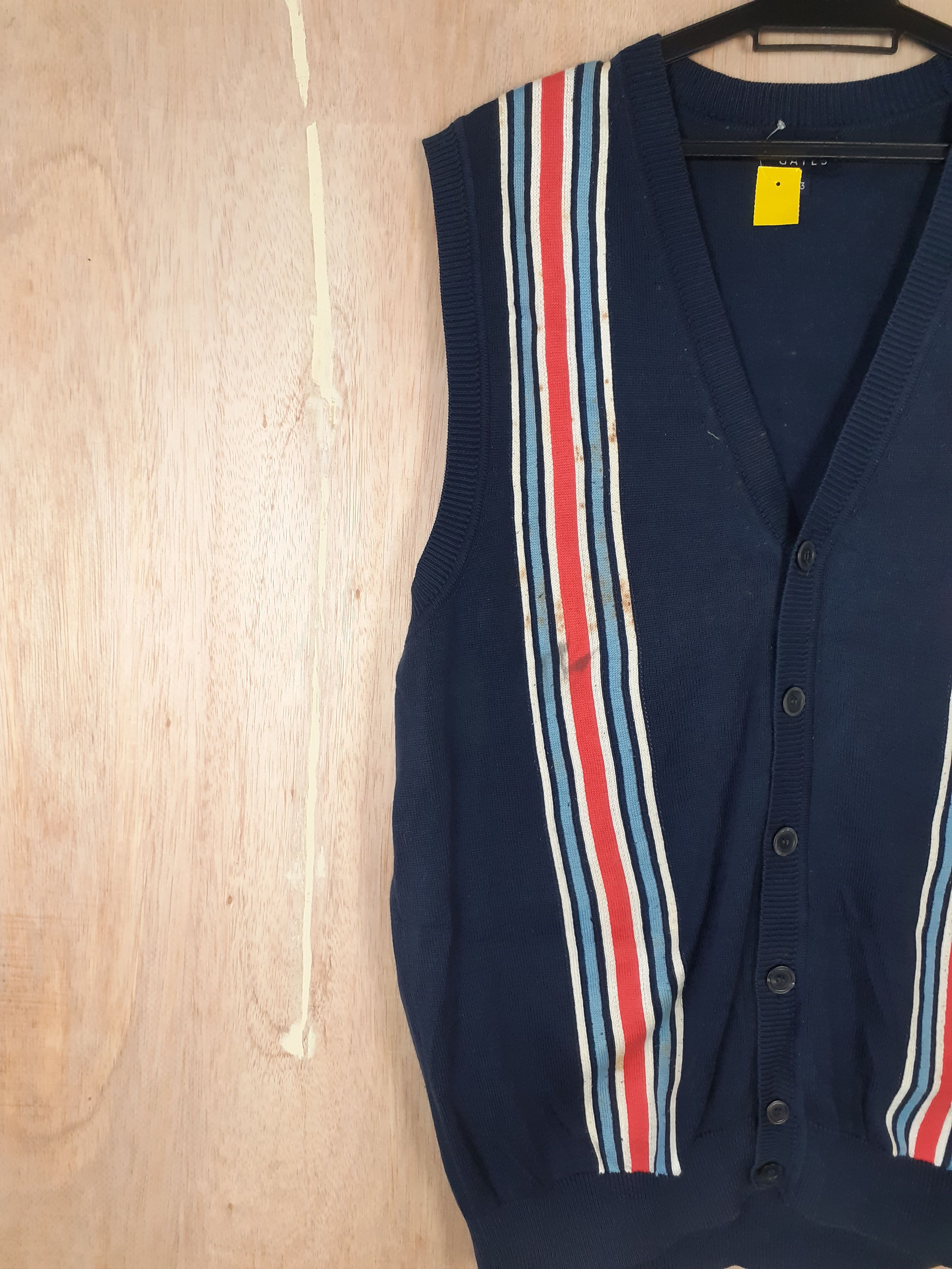 Japanese Brand × Vintage Pearly Gates dark blue cardigan vest #3635 Size US L / EU 52-54 / 3 - 6 Thumbnail