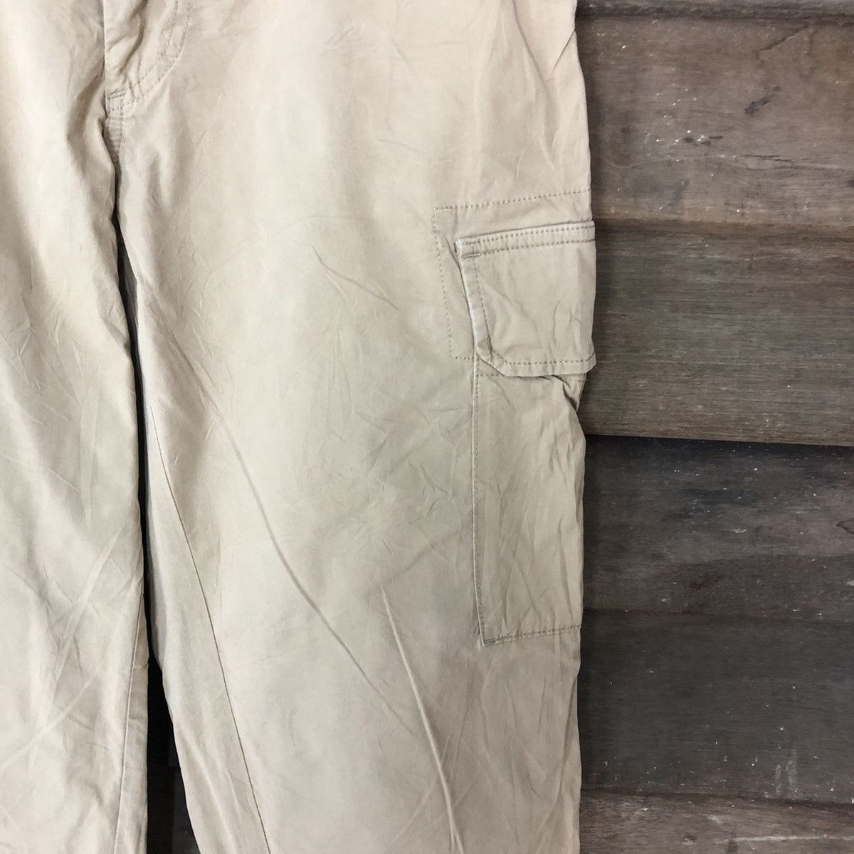Japanese Brand Uniqlo Brown utility jogger streetwear Cargo Pants #6887 Size US 27 - 7 Thumbnail