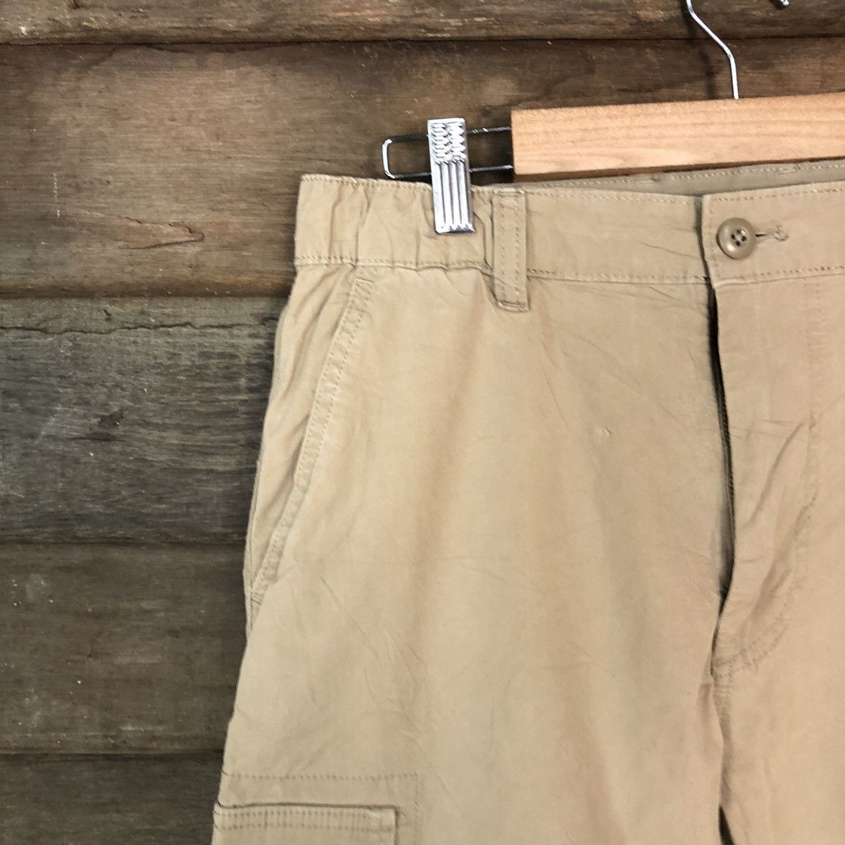 Japanese Brand Uniqlo Brown utility jogger streetwear Cargo Pants #6887 Size US 27 - 4 Thumbnail