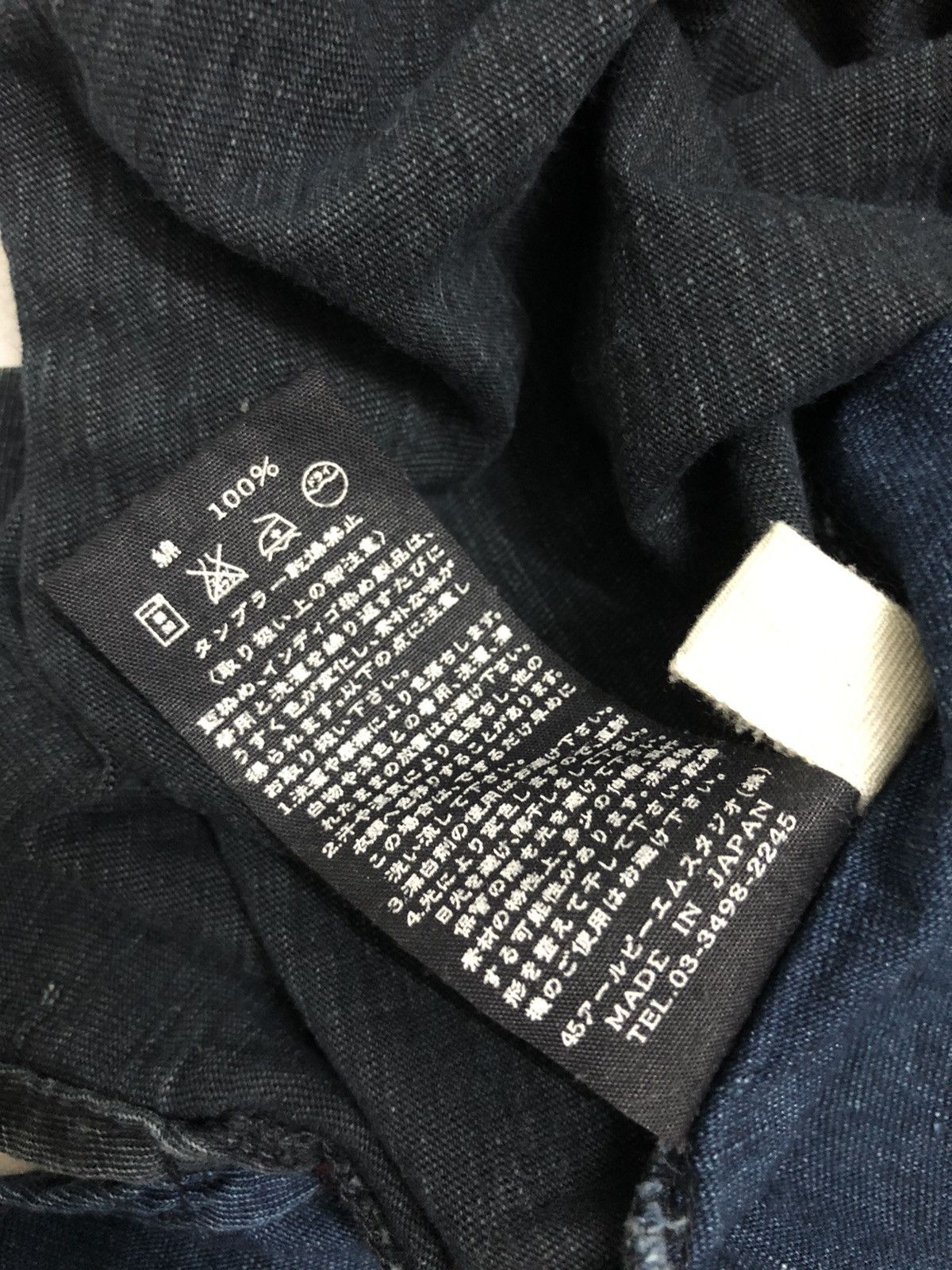45rpm 00's R by 45RPM indigo dyed patchwork long sleeve Size US S / EU 44-46 / 1 - 16 Thumbnail