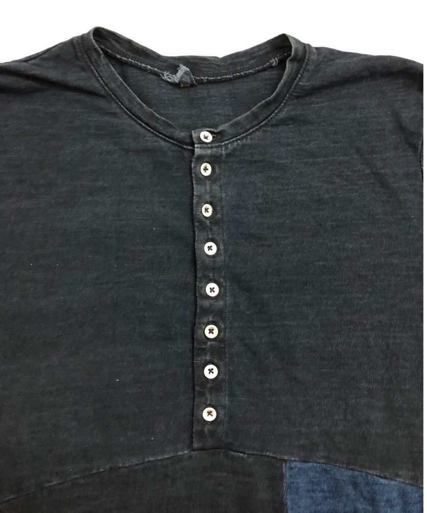 45rpm 00's R by 45RPM indigo dyed patchwork long sleeve Size US S / EU 44-46 / 1 - 5 Thumbnail