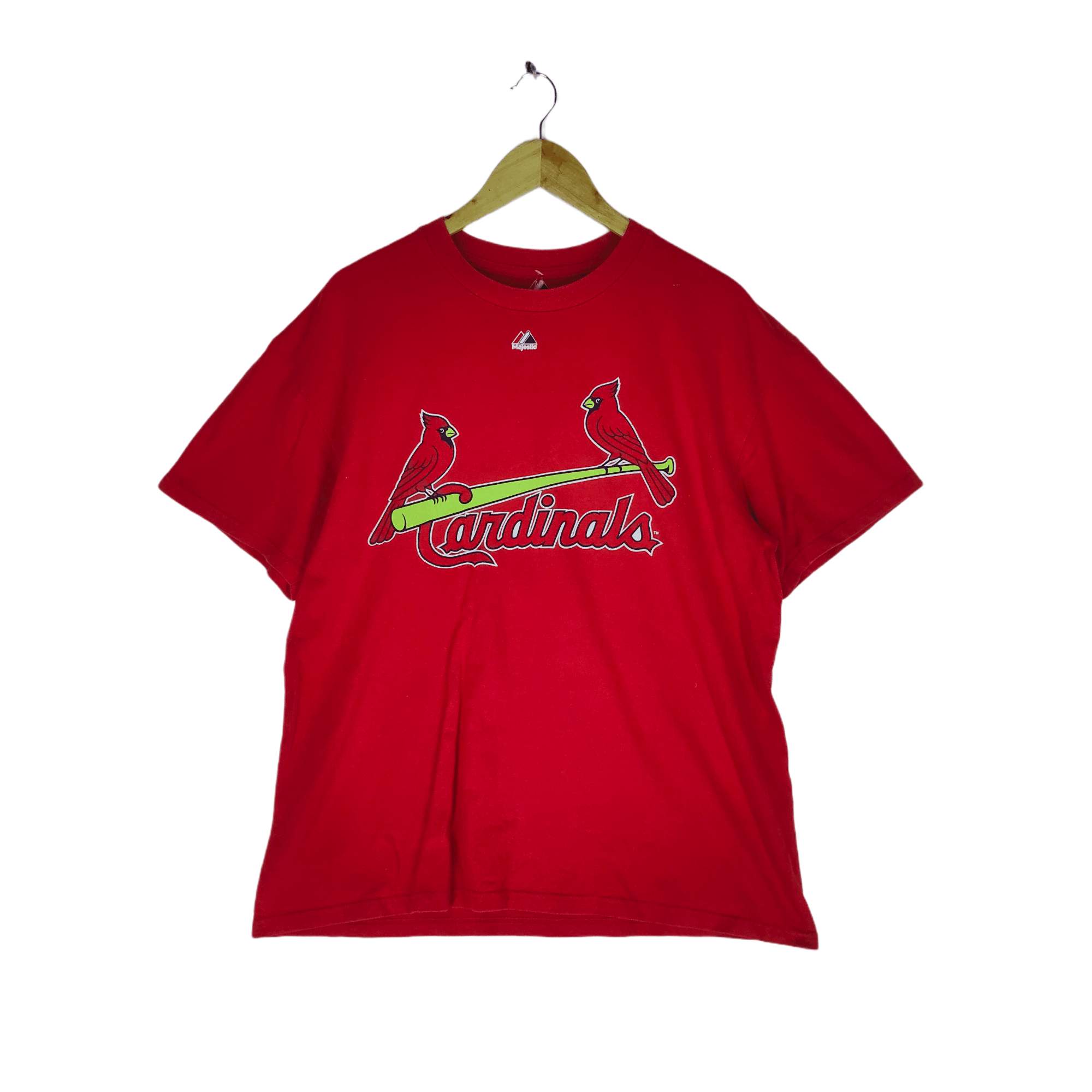 Majestic Rare🔥MLB CARDINALS SHIRT Big Logo Molina #4 Red Size US L / EU 52-54 / 3 - 1 Thumbnail