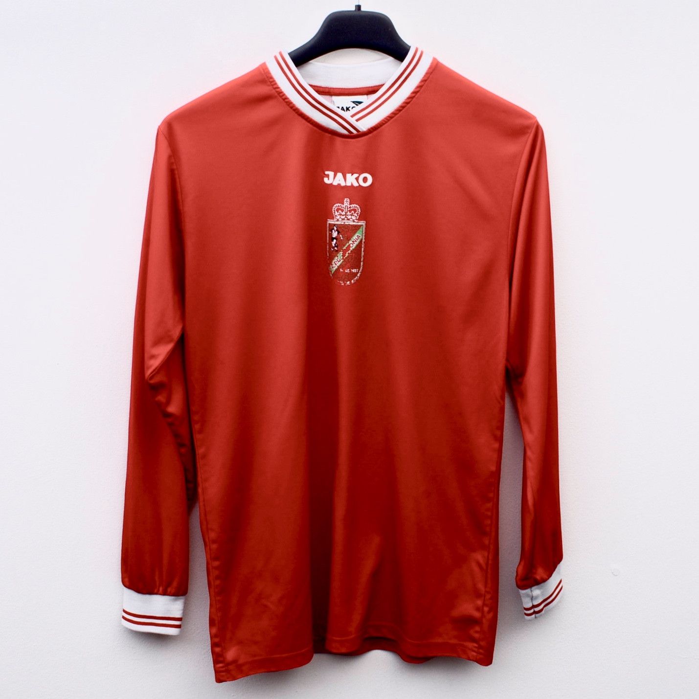 Vintage Jako 90s Men S Football Jersey Shirt Long Sleeve Belgian Kit Size US S / EU 44-46 / 1 - 1 Thumbnail