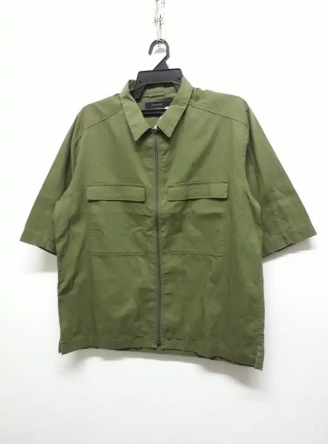 RAGEBLUE 💥Rageblue Green military zipper Shirt Size US M / EU 48-50 / 2 - 4 Thumbnail