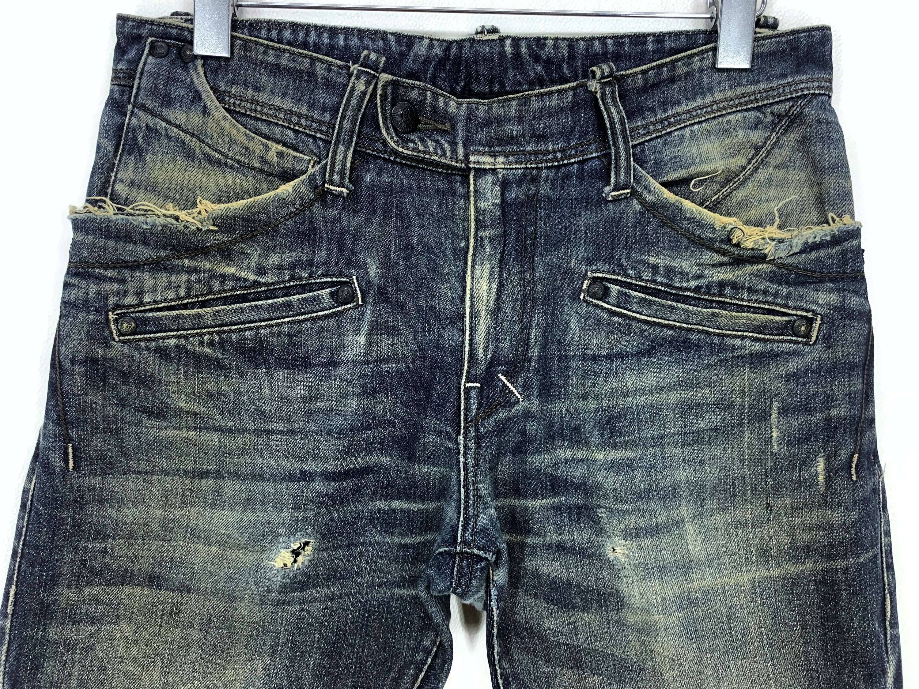 Japanese Brand Custom Culture Distressed Denim Jeans Japanese Jeans Size US 31 - 3 Thumbnail
