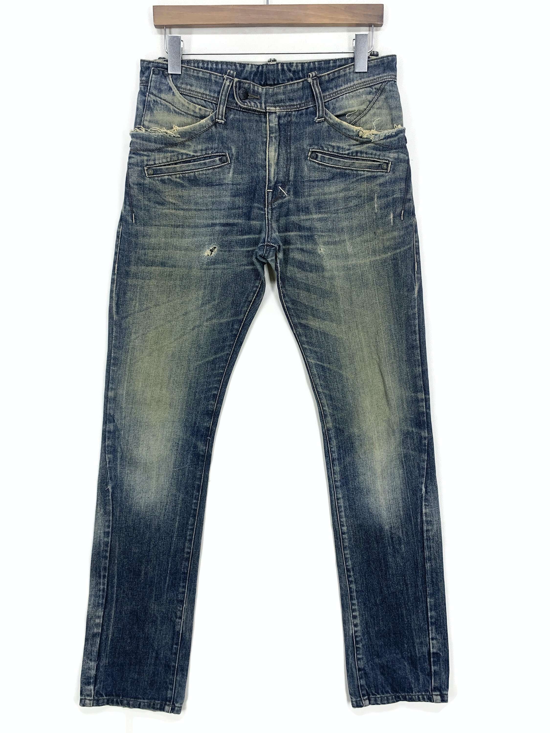 Japanese Brand Custom Culture Distressed Denim Jeans Japanese Jeans Size US 31 - 1 Thumbnail