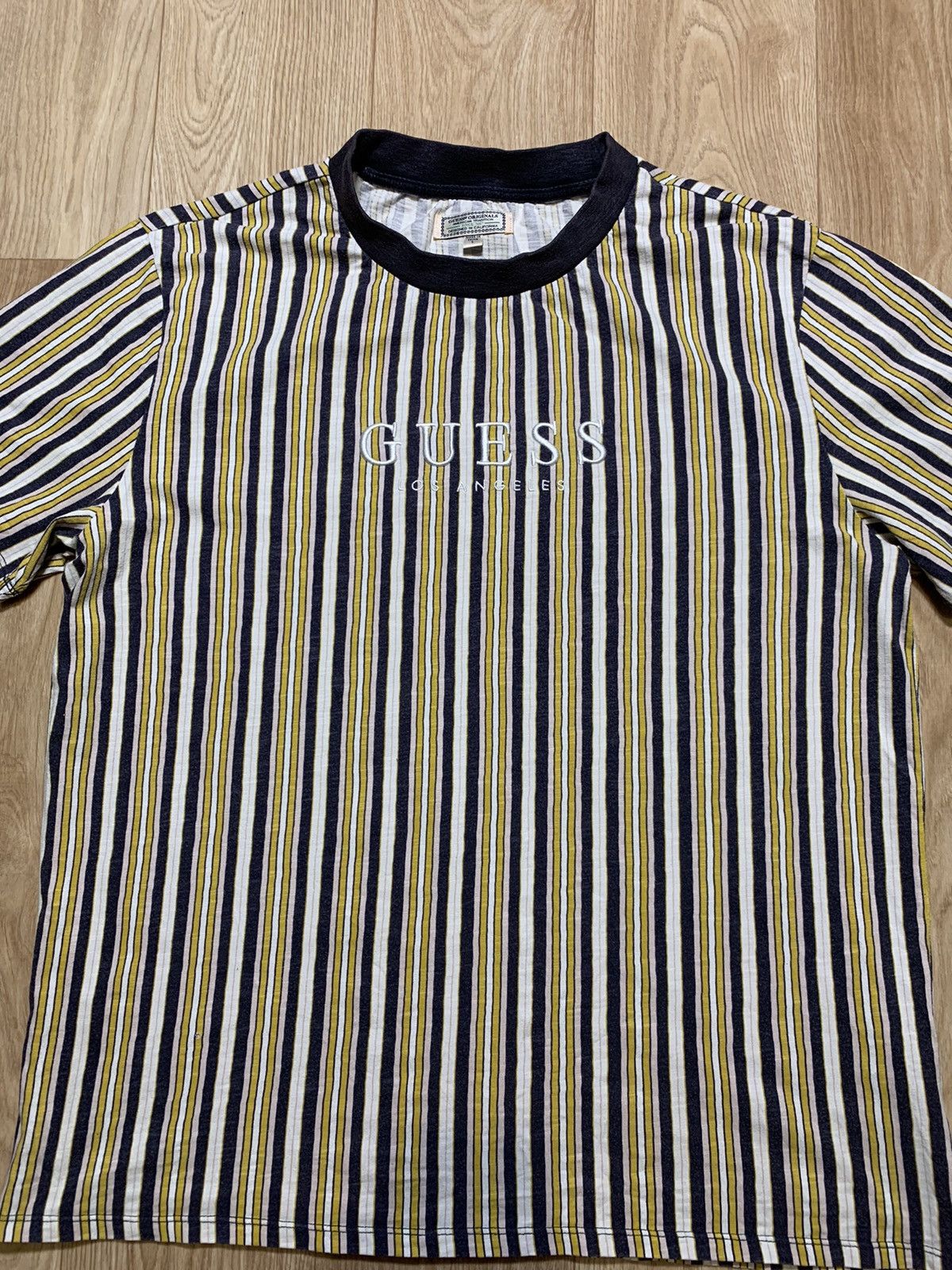 Guess Vintage Guess Striped T-Shirt Size US L / EU 52-54 / 3 - 2 Thumbnail