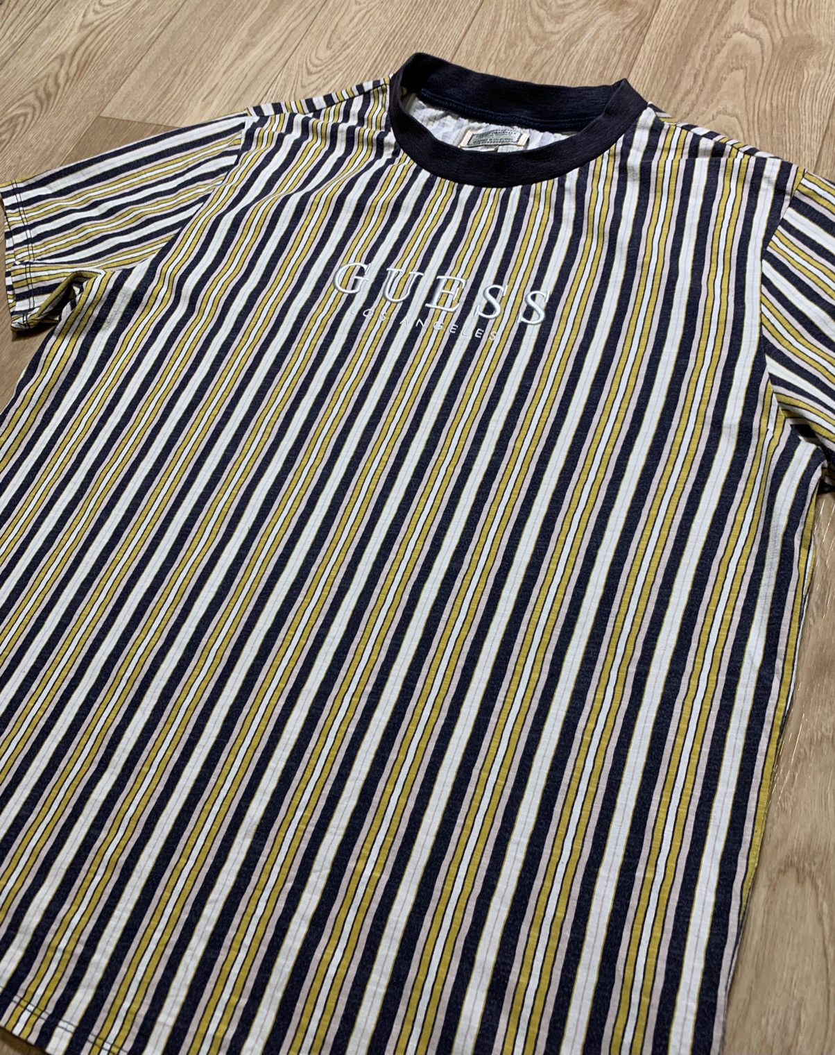 Guess Vintage Guess Striped T-Shirt Size US L / EU 52-54 / 3 - 3 Thumbnail