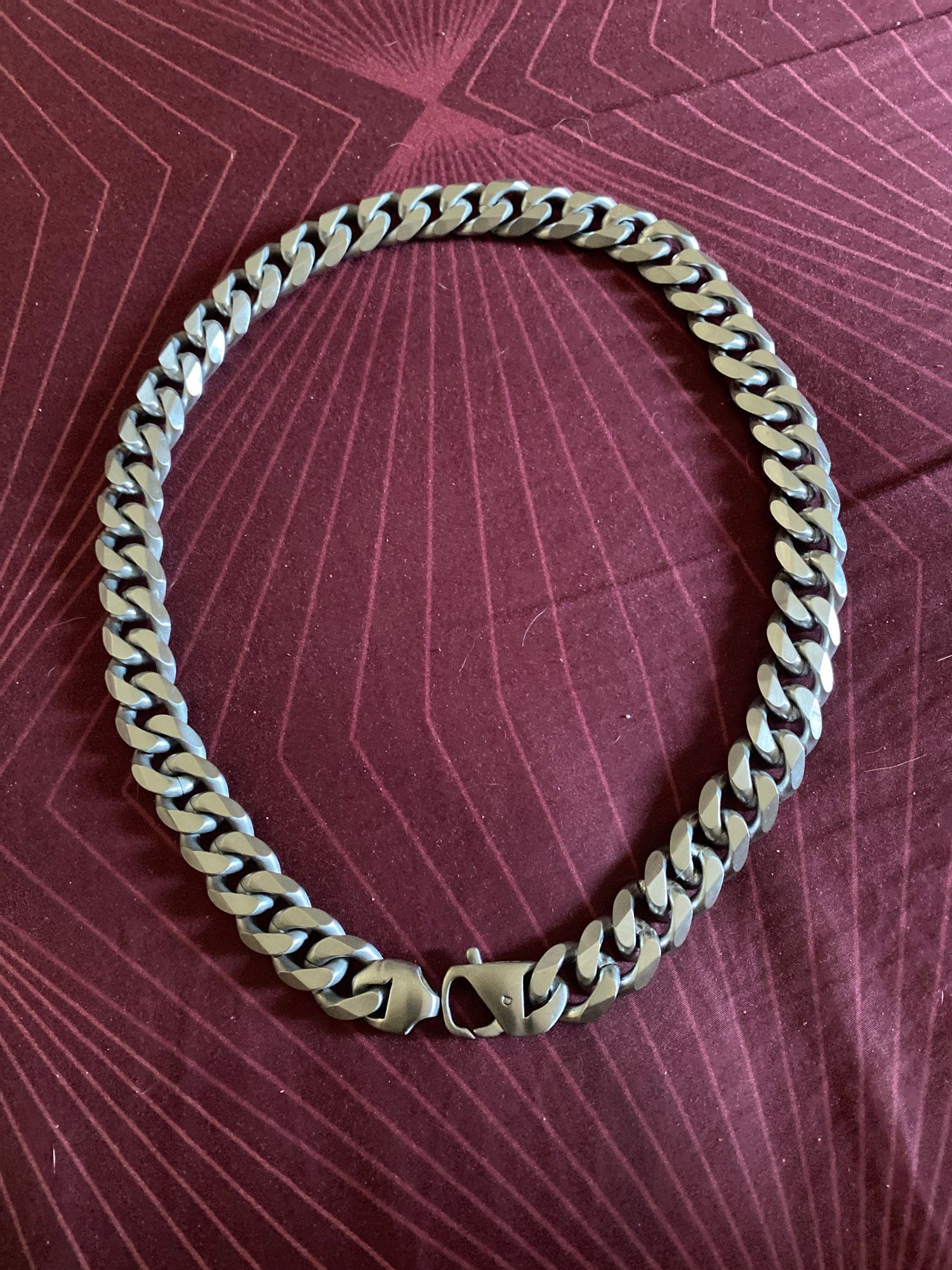 Jewelry 316L Polished Link Chain Necklace Size ONE SIZE - 4 Thumbnail
