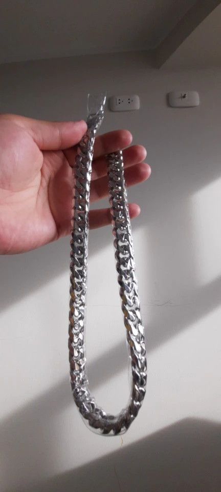 Jewelry 316L Polished Link Chain Necklace Size ONE SIZE - 3 Thumbnail