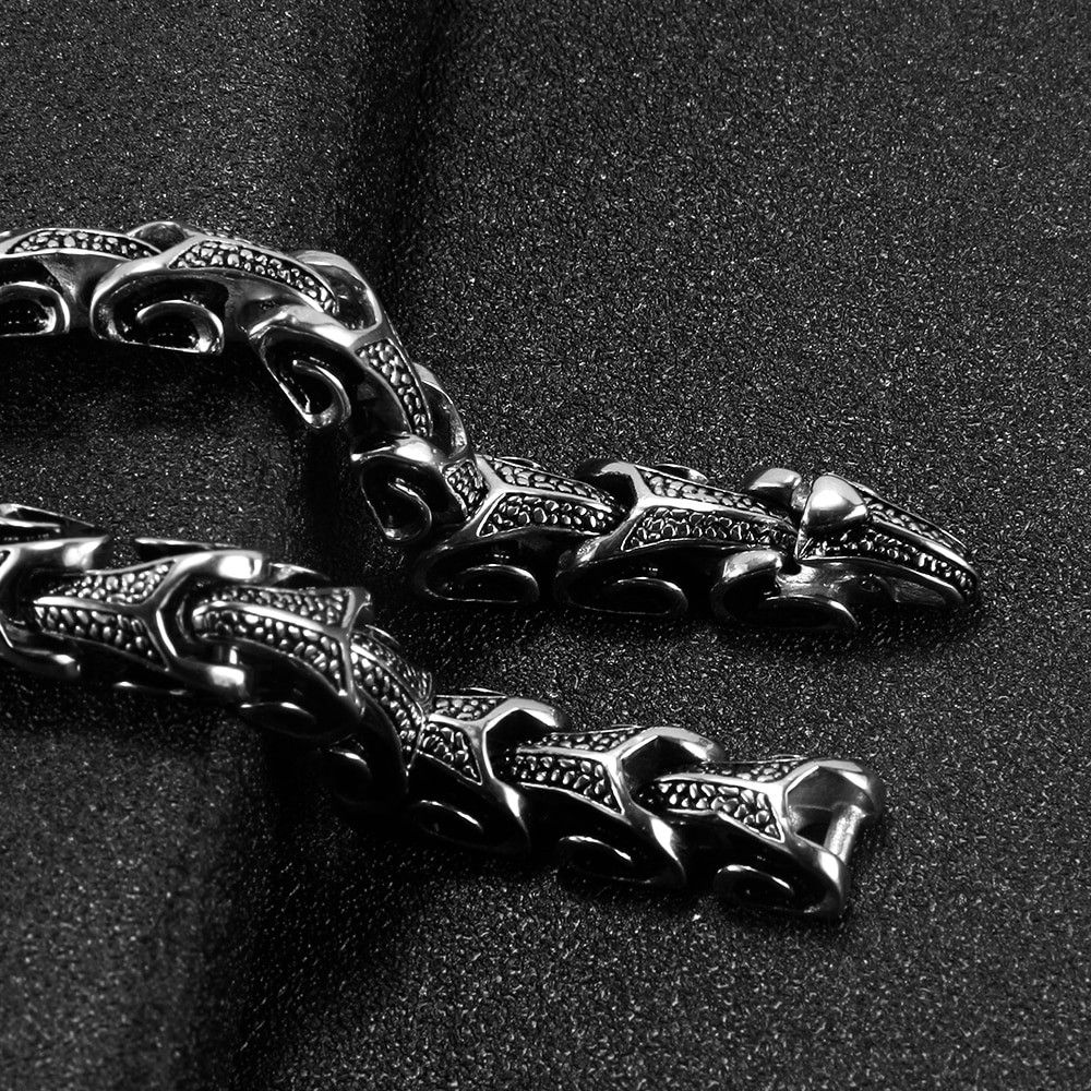 Jewelry Dragon Shape Wristband Bracelet Size ONE SIZE - 4 Thumbnail
