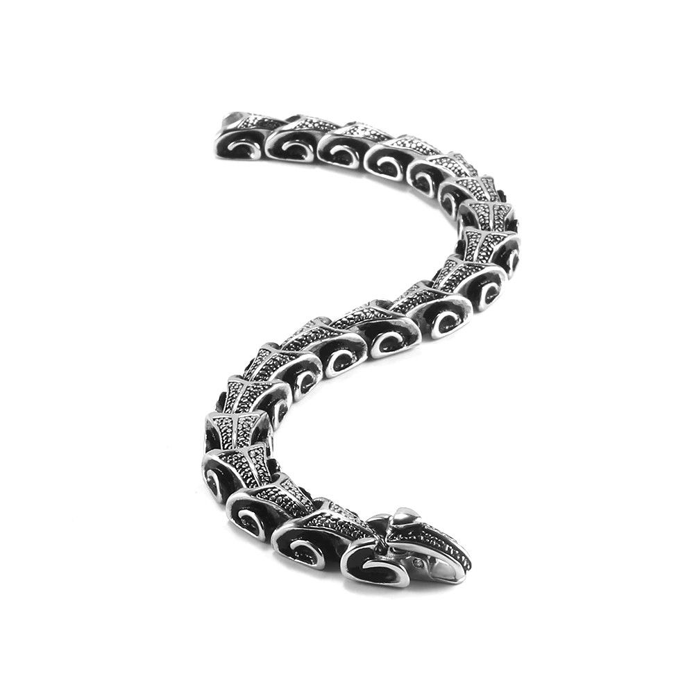 Jewelry Dragon Shape Wristband Bracelet Size ONE SIZE - 7 Thumbnail