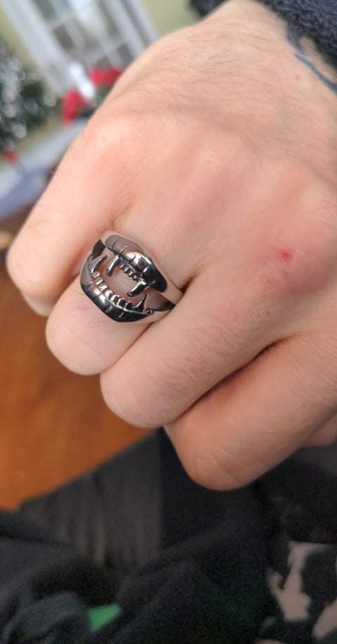 Jewelry Devil Mouth Teeth Ring Size ONE SIZE - 3 Thumbnail