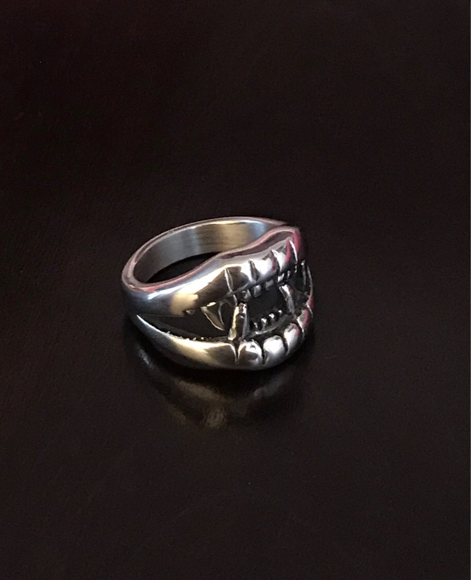 Jewelry Devil Mouth Teeth Ring Size ONE SIZE - 4 Thumbnail