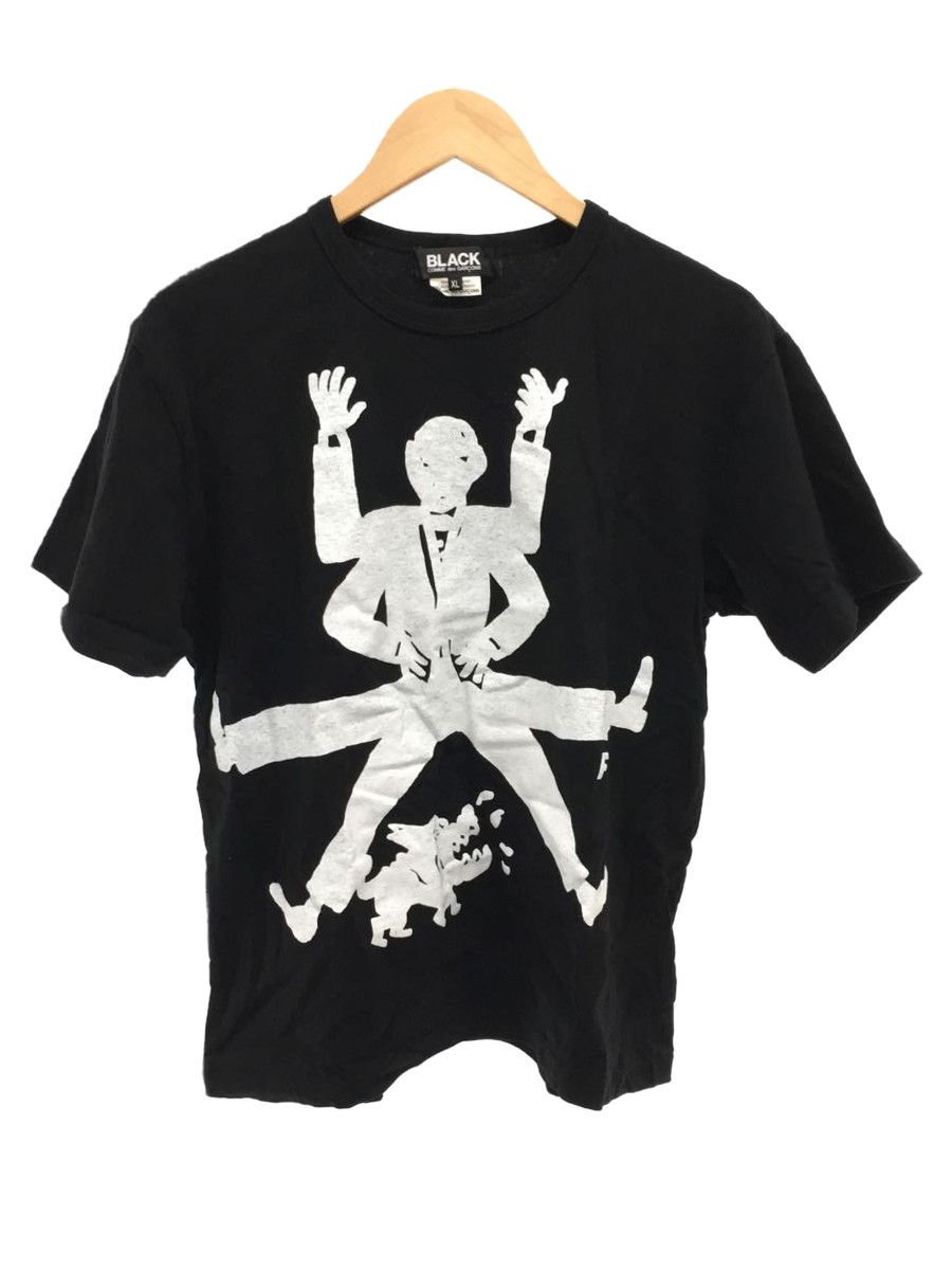 Short Sleeve T-Shirts Black Front Design Printed Cotton