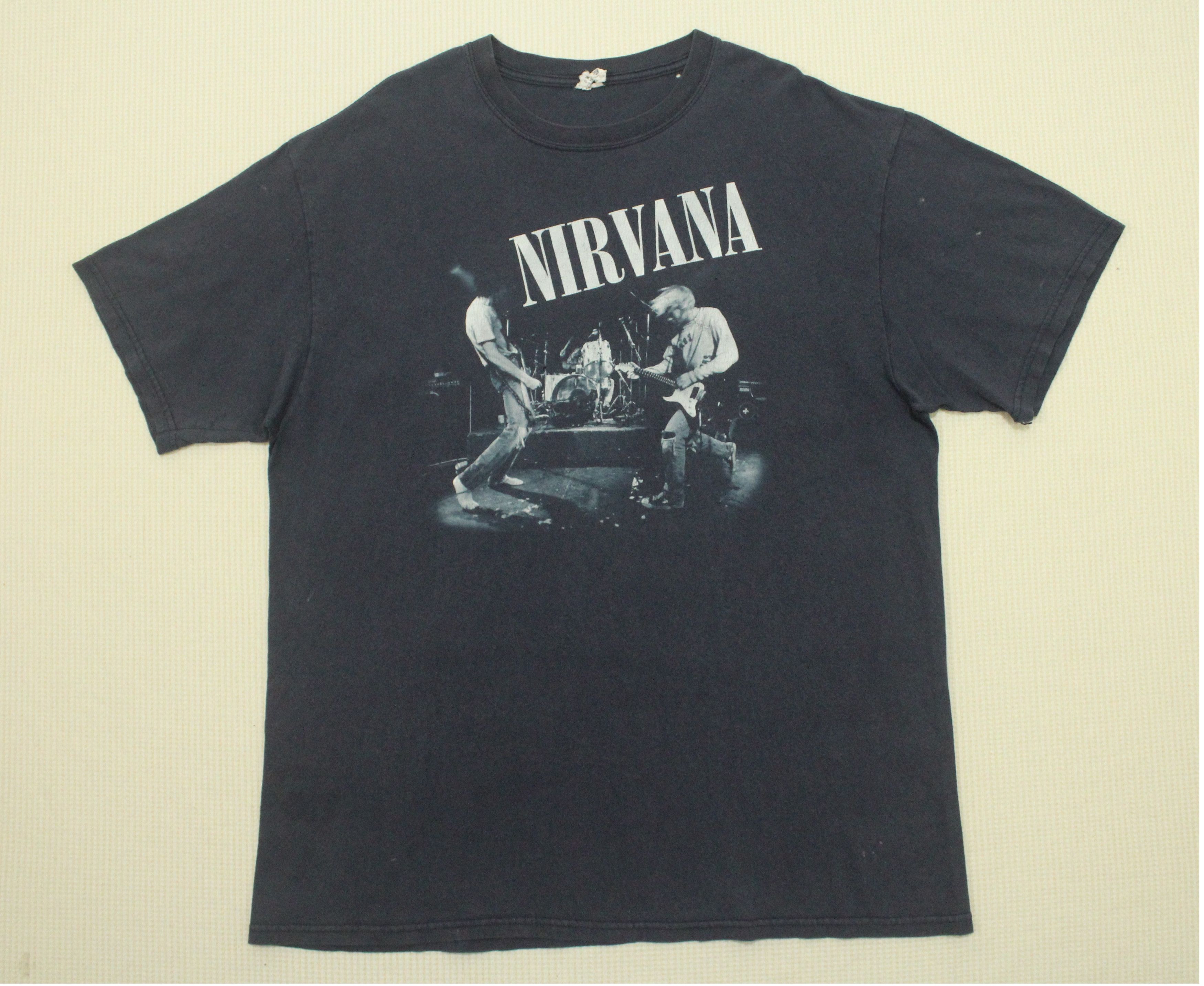 Nirvana Vintage y2k NIRVANA T Shirt Distressed Faded Trashed Grunge Size US XL / EU 56 / 4 - 2 Thumbnail