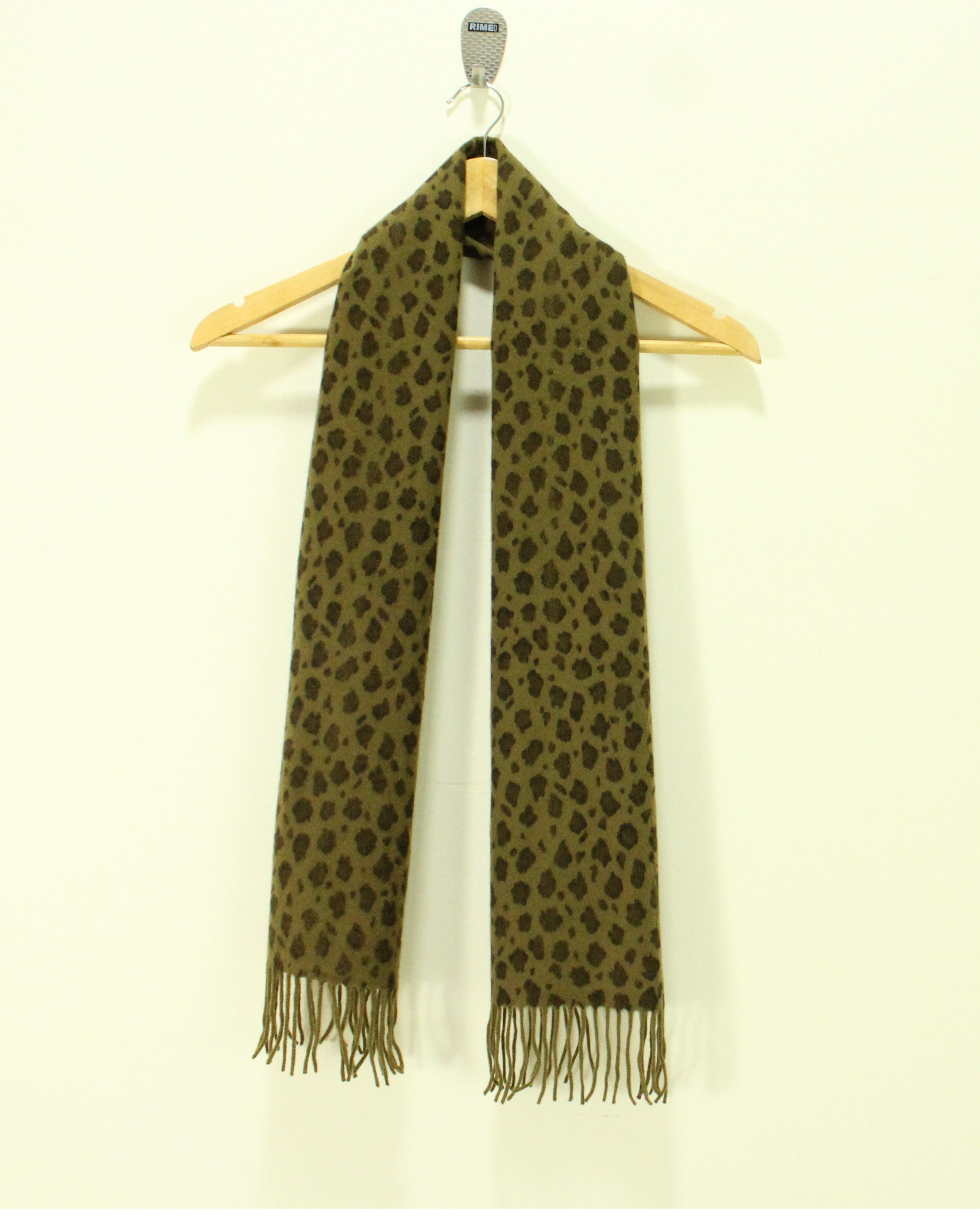 Vintage × Yves Saint Laurent YVES SAINT LAURENT Scarf Muffler Cashmere Leopard Cheetah Size ONE SIZE - 6 Thumbnail