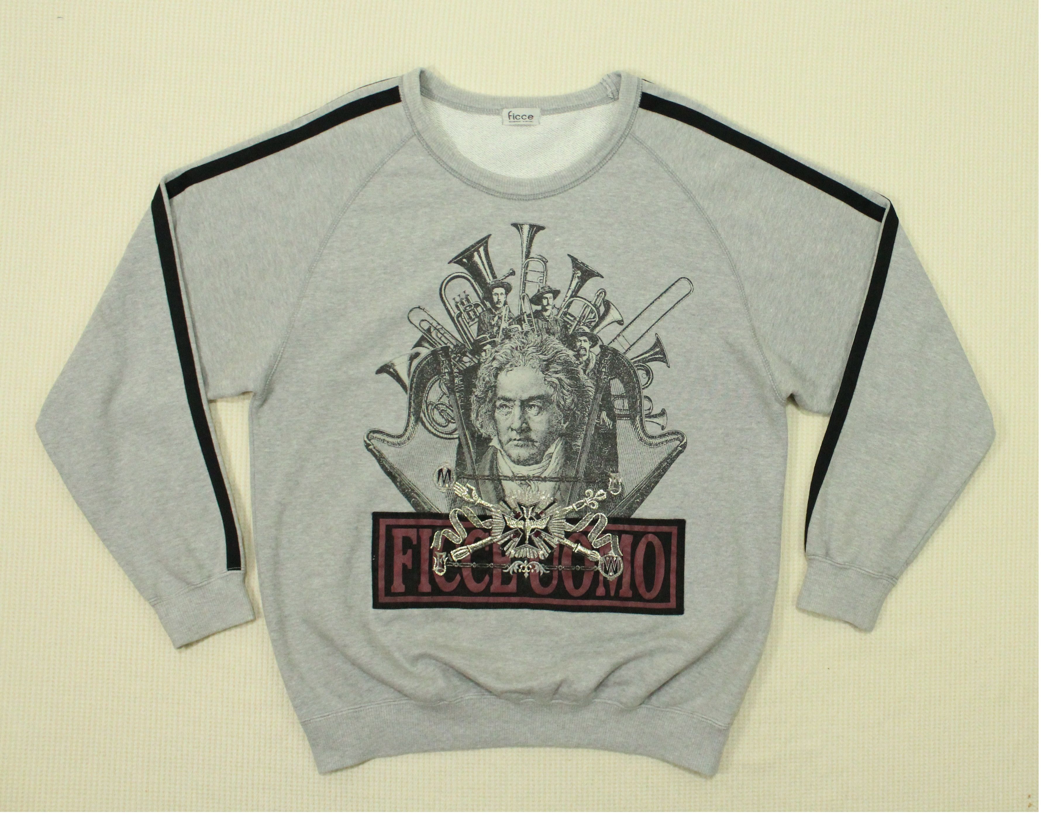 Japanese Brand YOSHIYUKI KONISHI Sweatshirt Beethoven Mozart Bach FICCE Size US M / EU 48-50 / 2 - 4 Thumbnail